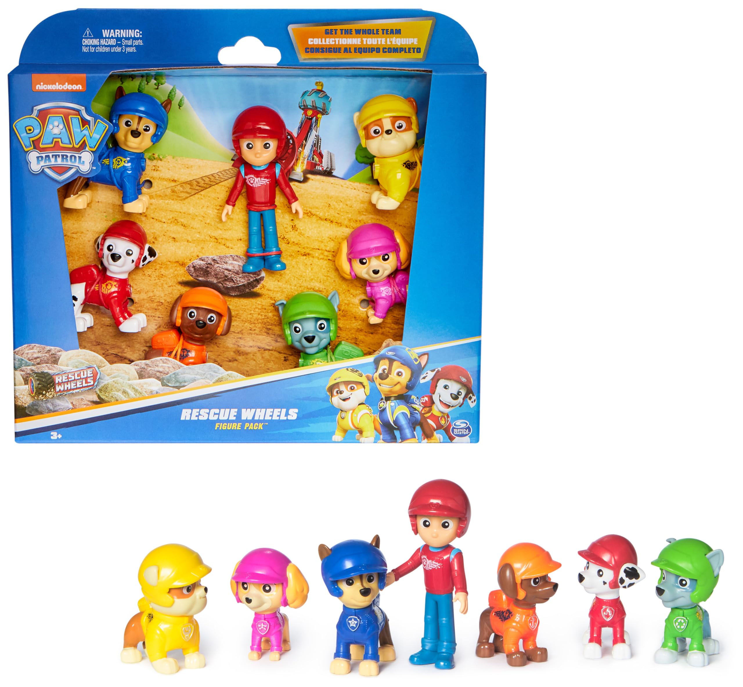 Paw Patrol Rescue Wheels Gift Pack - 7 Collectible Action Figures with Rescue Wheels Uniforms 1