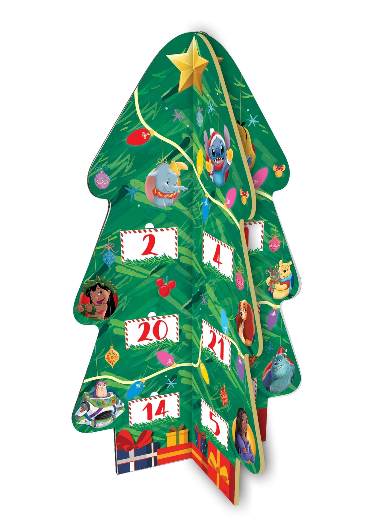 Autumn Disney 3D Christmas Tree Advent Calendar Storybook Collection - 24 Mini Books | Ages 4-6 | English