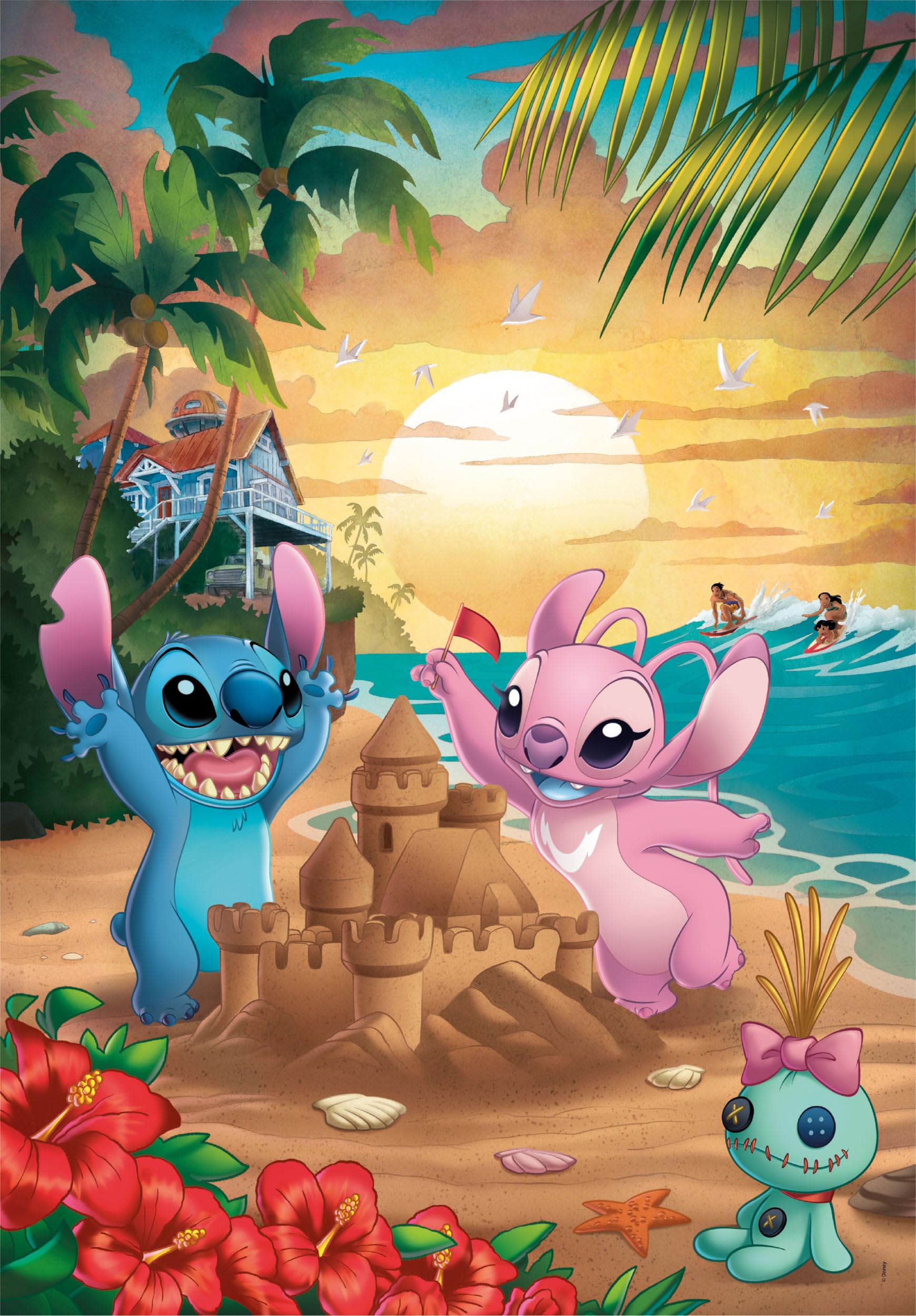 Clementoni Disney Stitch Jigsaw Puzzle 500 Pieces Compact Box for Adults | 49 x 36 cm 2