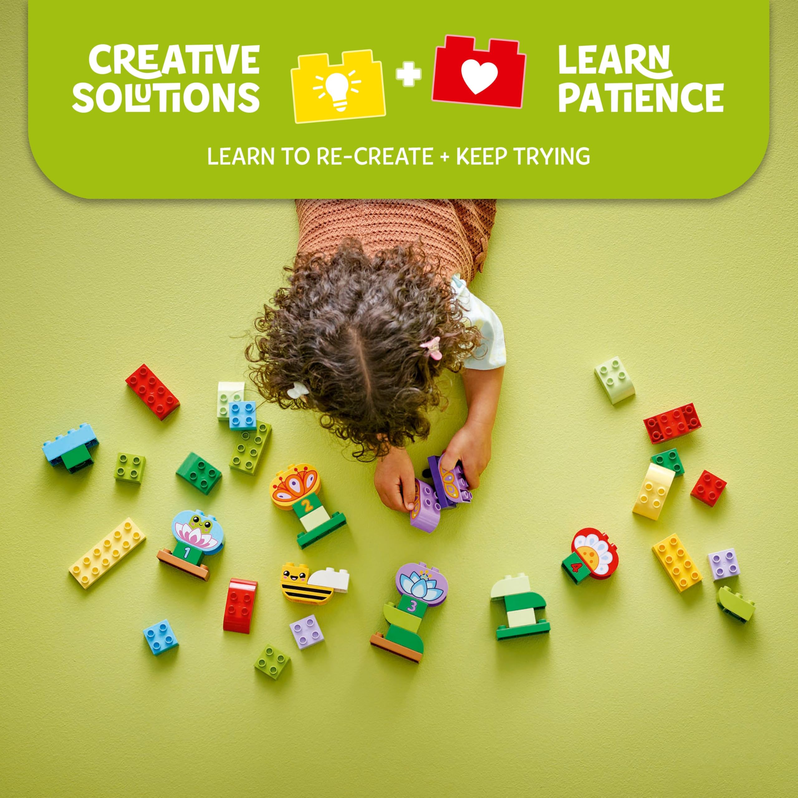 LEGO DUPLO Creative Garden & Flowers Stacking Toy 10444 - 45 Pieces | Ages 2+ | Multicolor 3