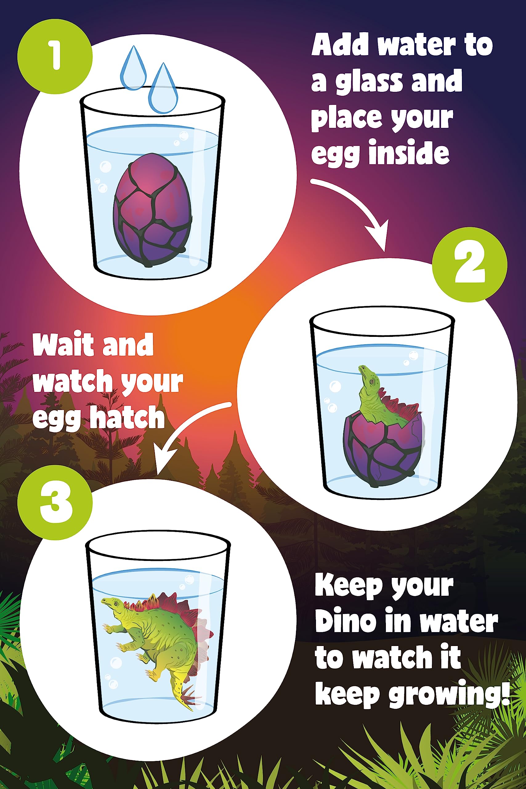 Nurchums Hatching Egg - Grow Your Own Stegosaurus Dinosaur (Large 11cm) 7