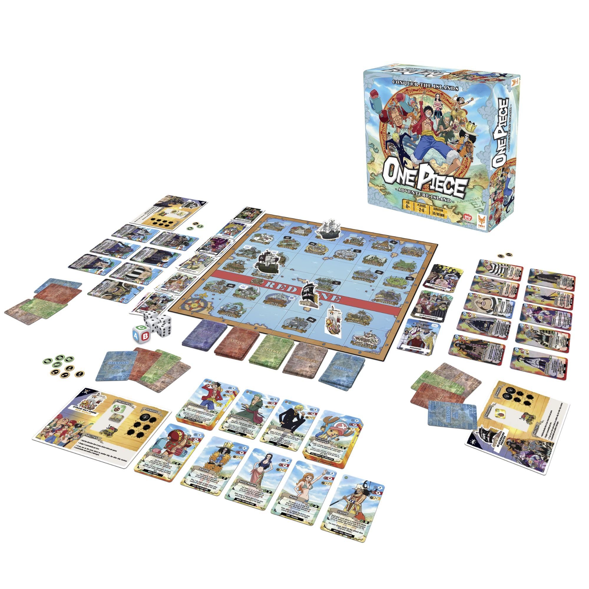 Topi Games One Piece: Adventure Island Board Game - 2-6 Players, Ages 7+ 2