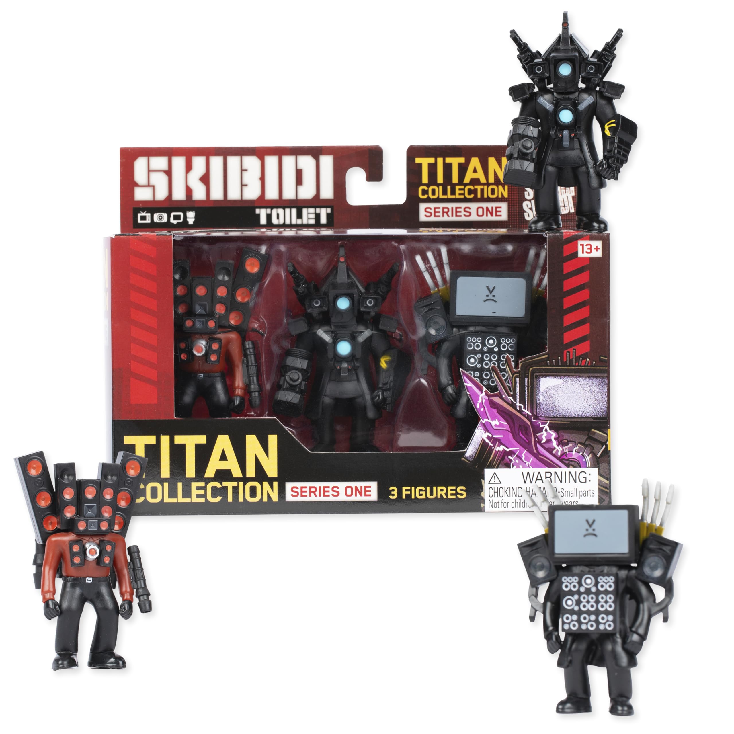 SKIBIDI TOILET Titan 3 Pack Action Figures | Exclusive Figures | Age 8+ 3