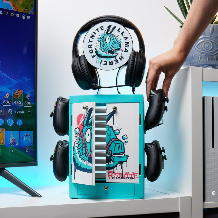 Fortnite Llama Gaming Locker - Universal Storage Stand for Games, Controllers & Headset by Numskull