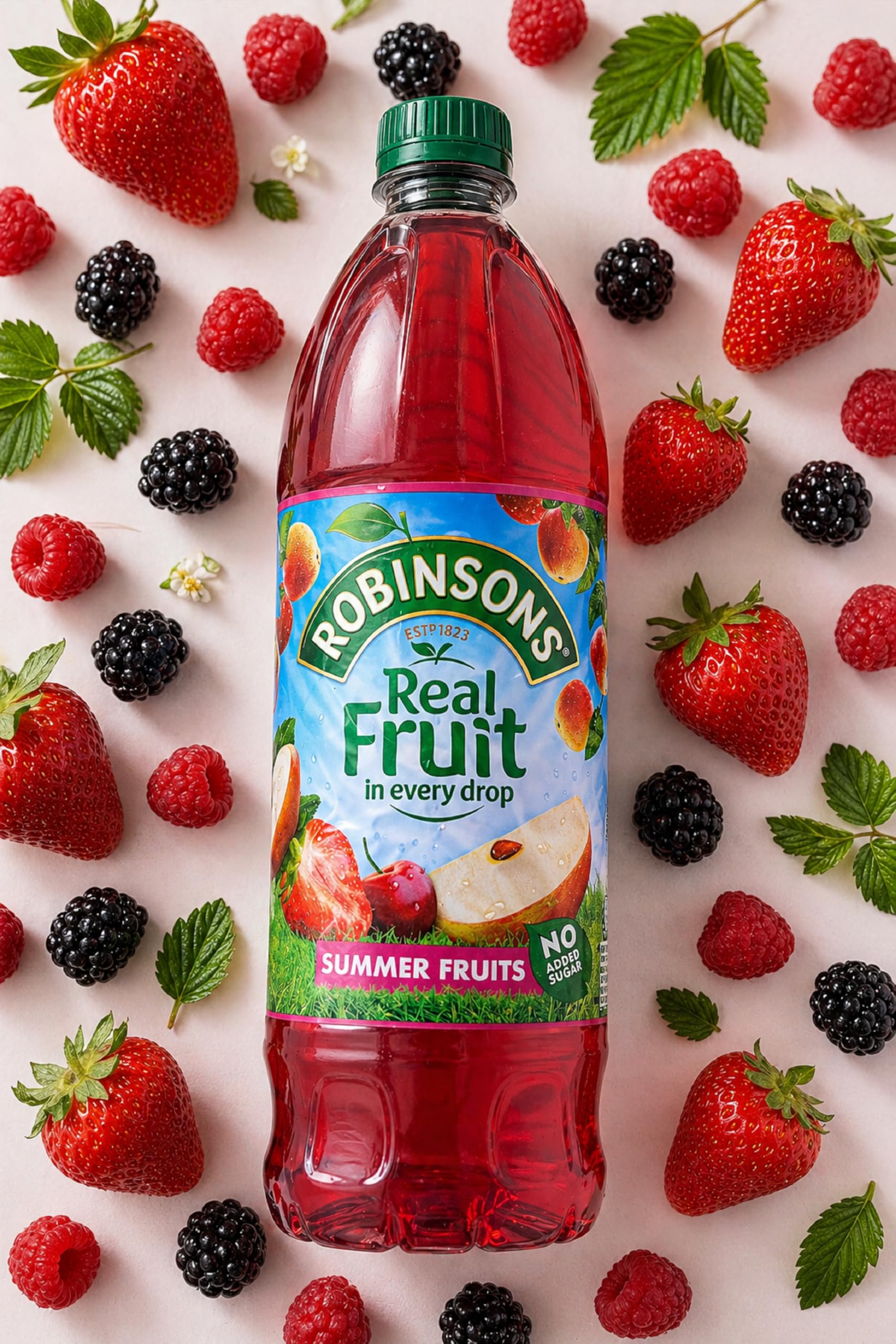 Robinsons Fruit and Barley Summer Fruits Concentrate | 1L | No Added Sugar 5