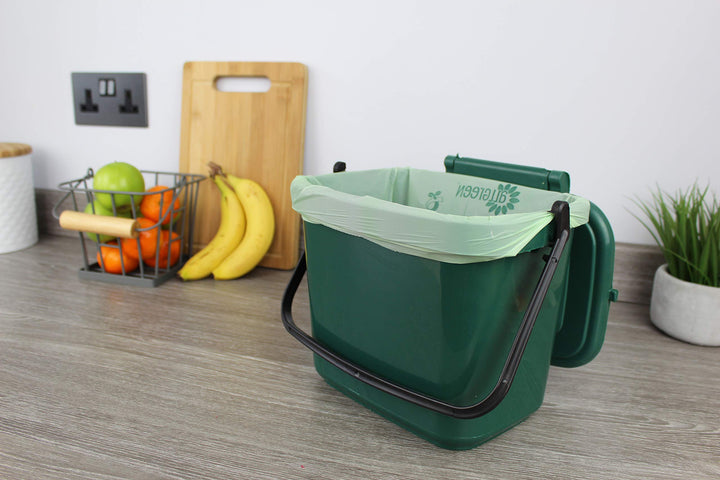 All-Green Compostable Kitchen Caddy Liners 6L - 150 Bags (3 Rolls)