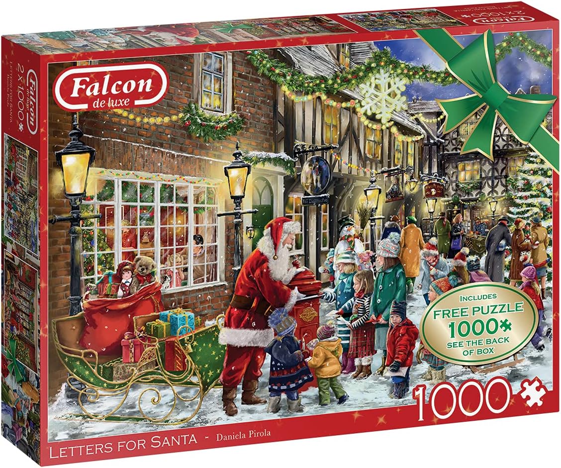 Falcon de luxe - Letters for Santa 1000-Piece Jigsaw Puzzle (2-Pack) 1