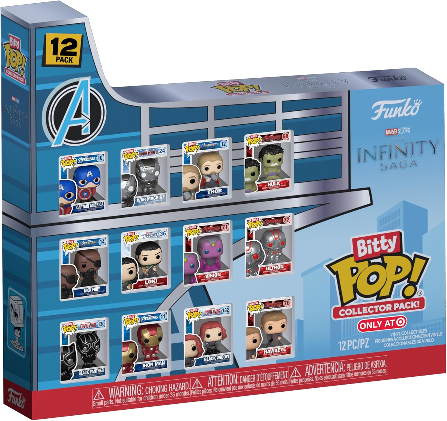 Funko Bitty Pop! Marvel: Infinity Saga - 12pc Vinyl Figures Multipack 1
