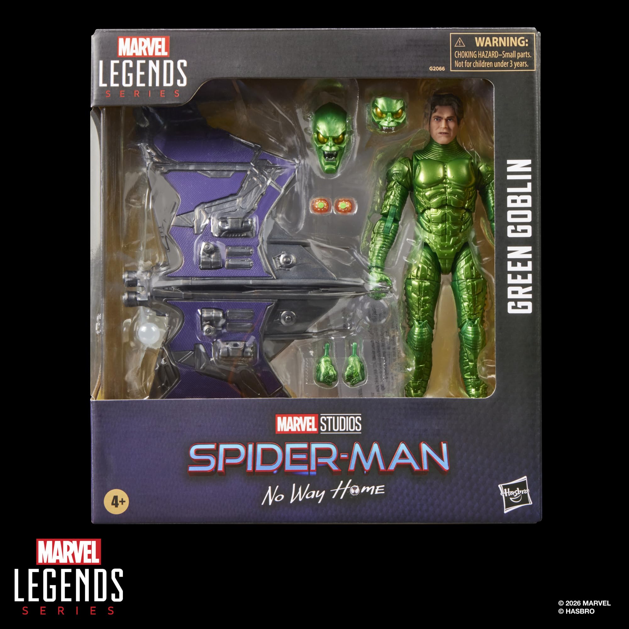 Marvel Legends Green Goblin Action Figure - 15 cm Scale, 9 Accessories, Ages 4+ 2