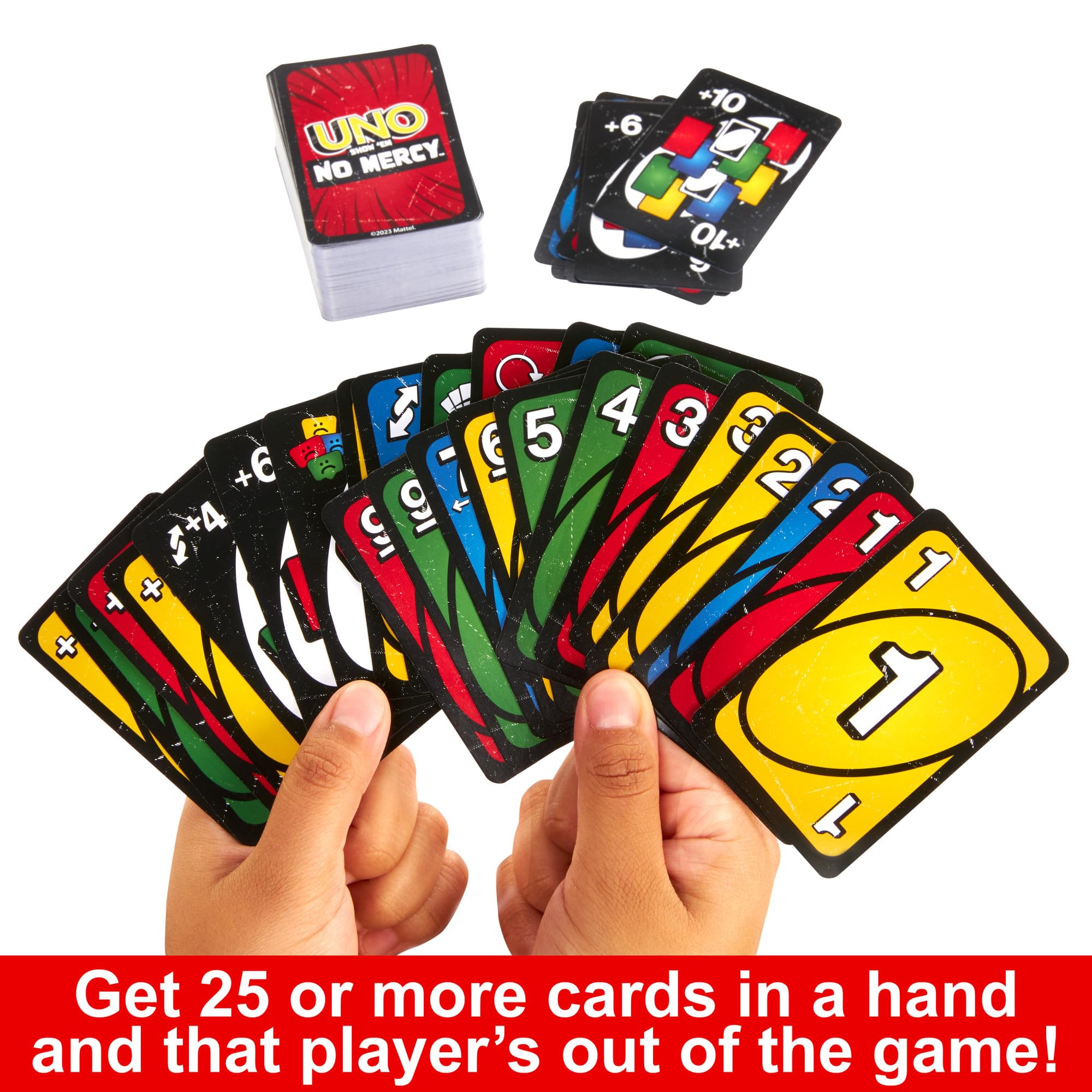 Mattel UNO Show 'em No Mercy Card Game - Special Edition, 169 Cards | Family & Party Game 5