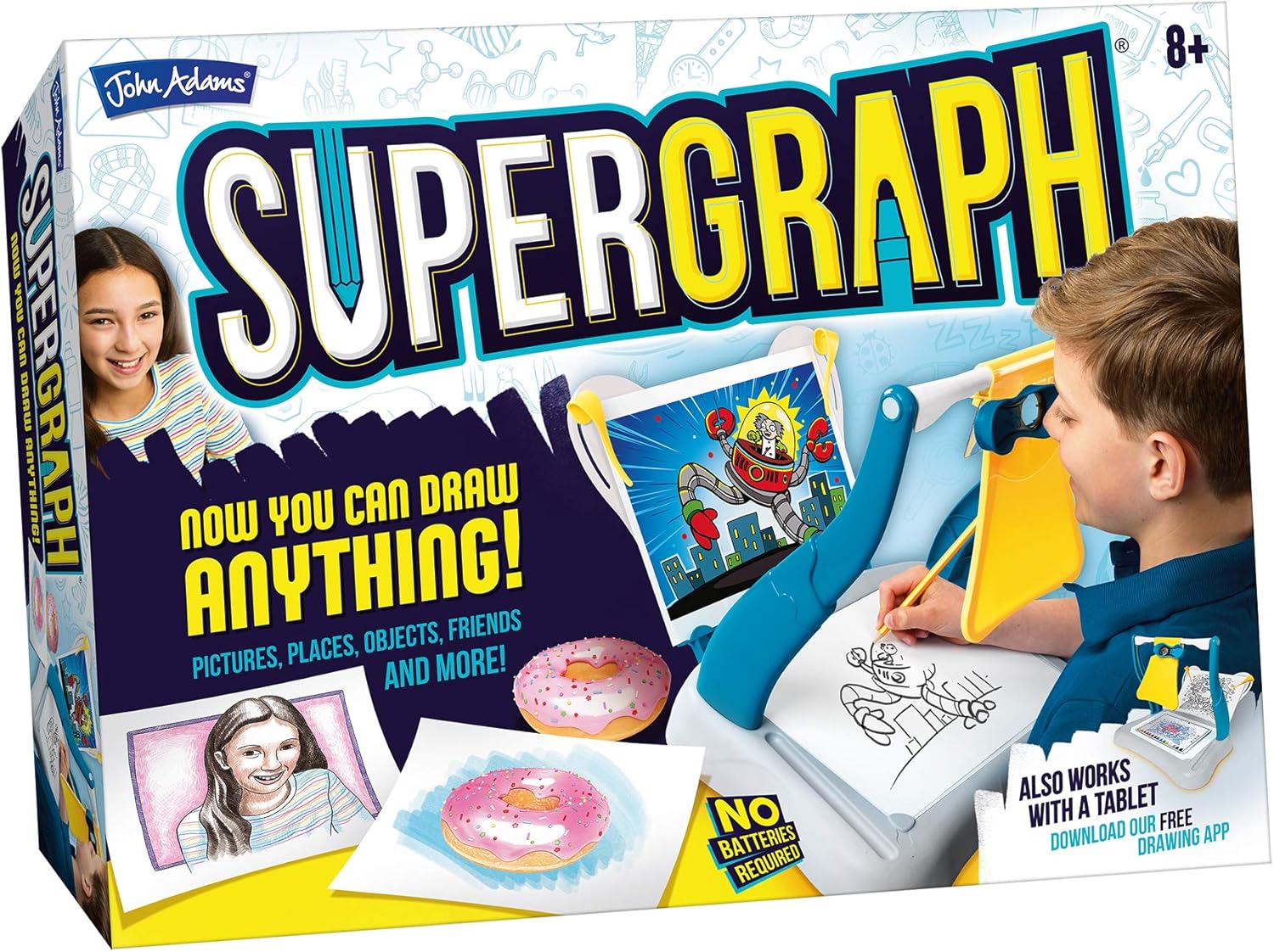 SuperGraph Drawing Station - Optical Drawing Tool for Kids 8+ 1