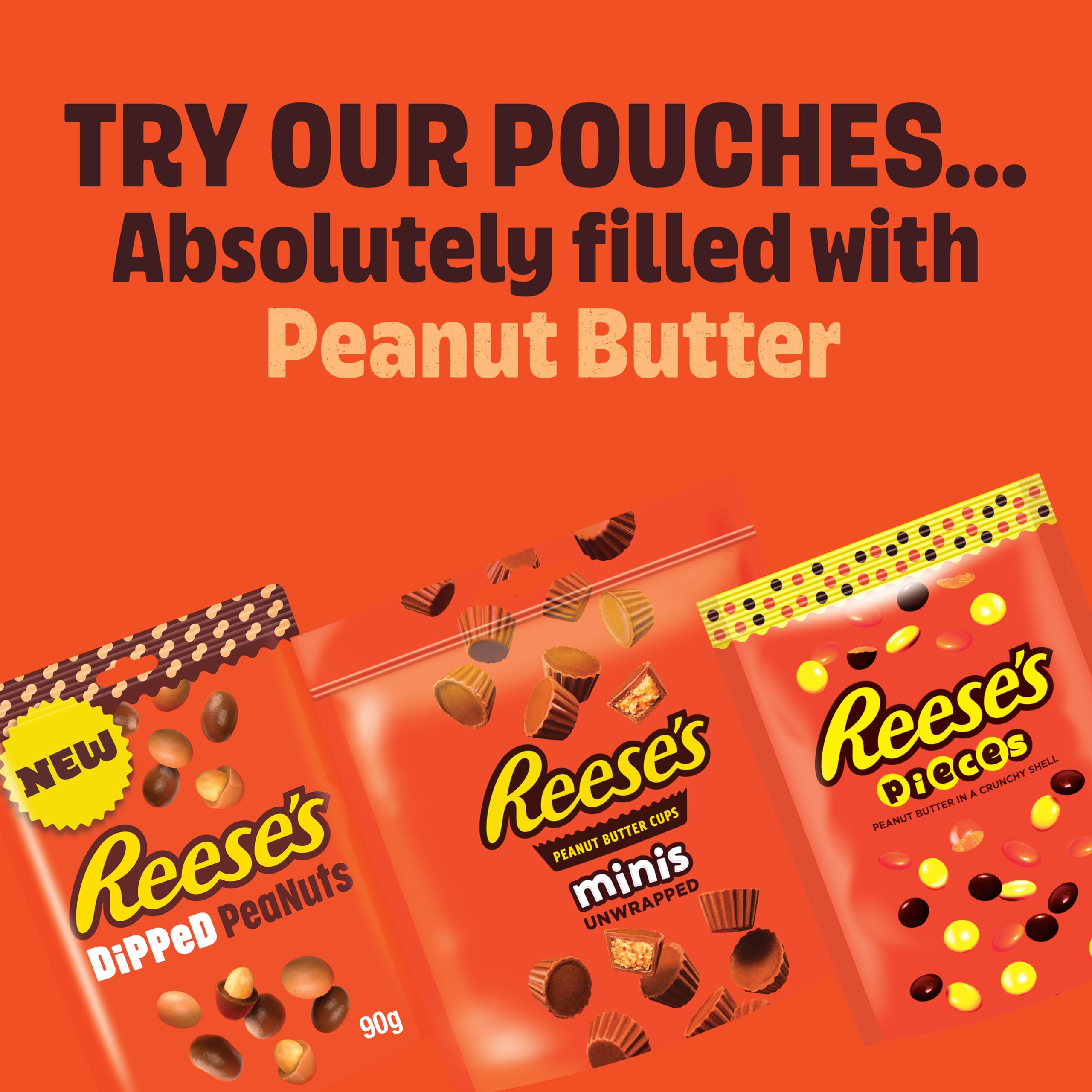 Reese's Minis More to Share Pouch - Peanut Butter & Milk Chocolate Candy | 185g 3