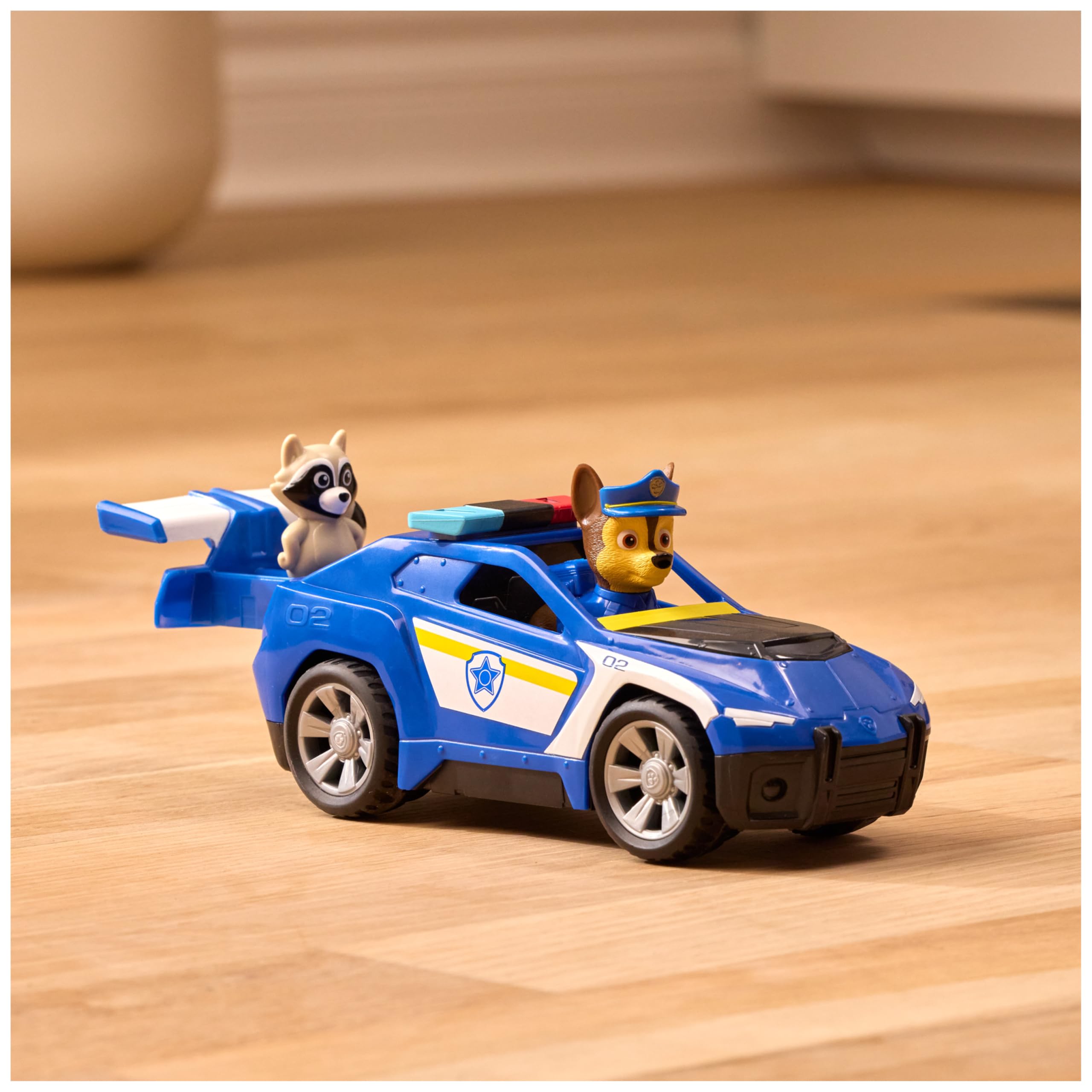 Paw Patrol Search & Rescue Chase Rescue Cruiser Vehicle with 2 Figures | Pull-Back Action | Ages 3-9 5