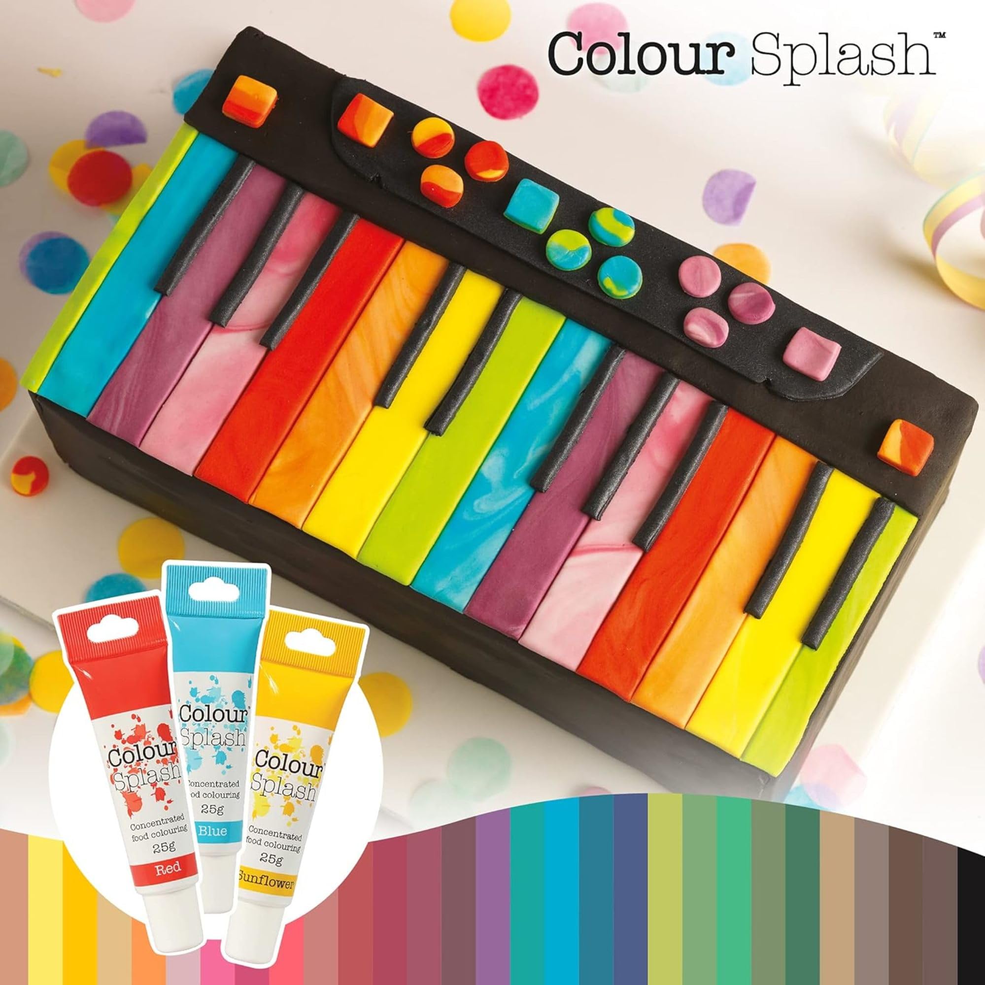 Colour Splash Food Colouring Gel - Highly Concentrated Red Gel for Baking | 9g 5