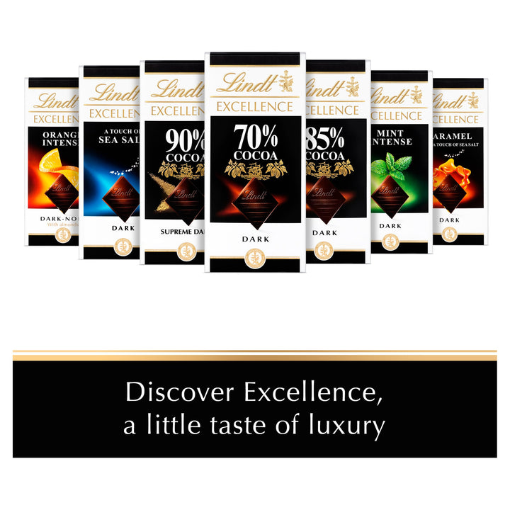 Lindt Excellence Supreme Dark 90% Cocoa Chocolate Bar 100g