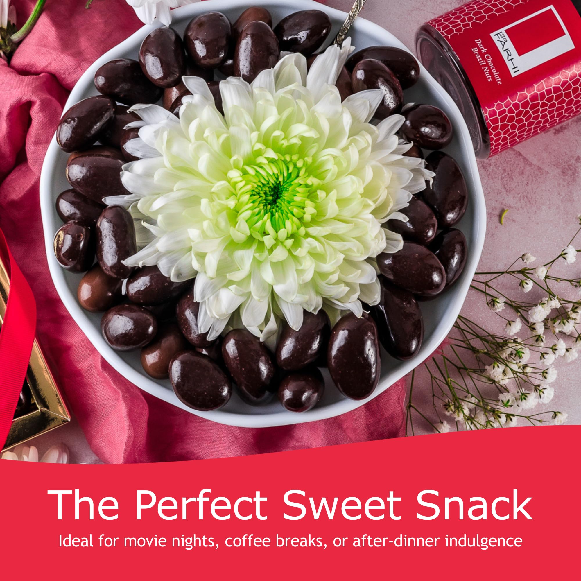 Rita Farhi Milk Chocolate Coated Brazil Nuts Luxury Gift Jar 740g 5