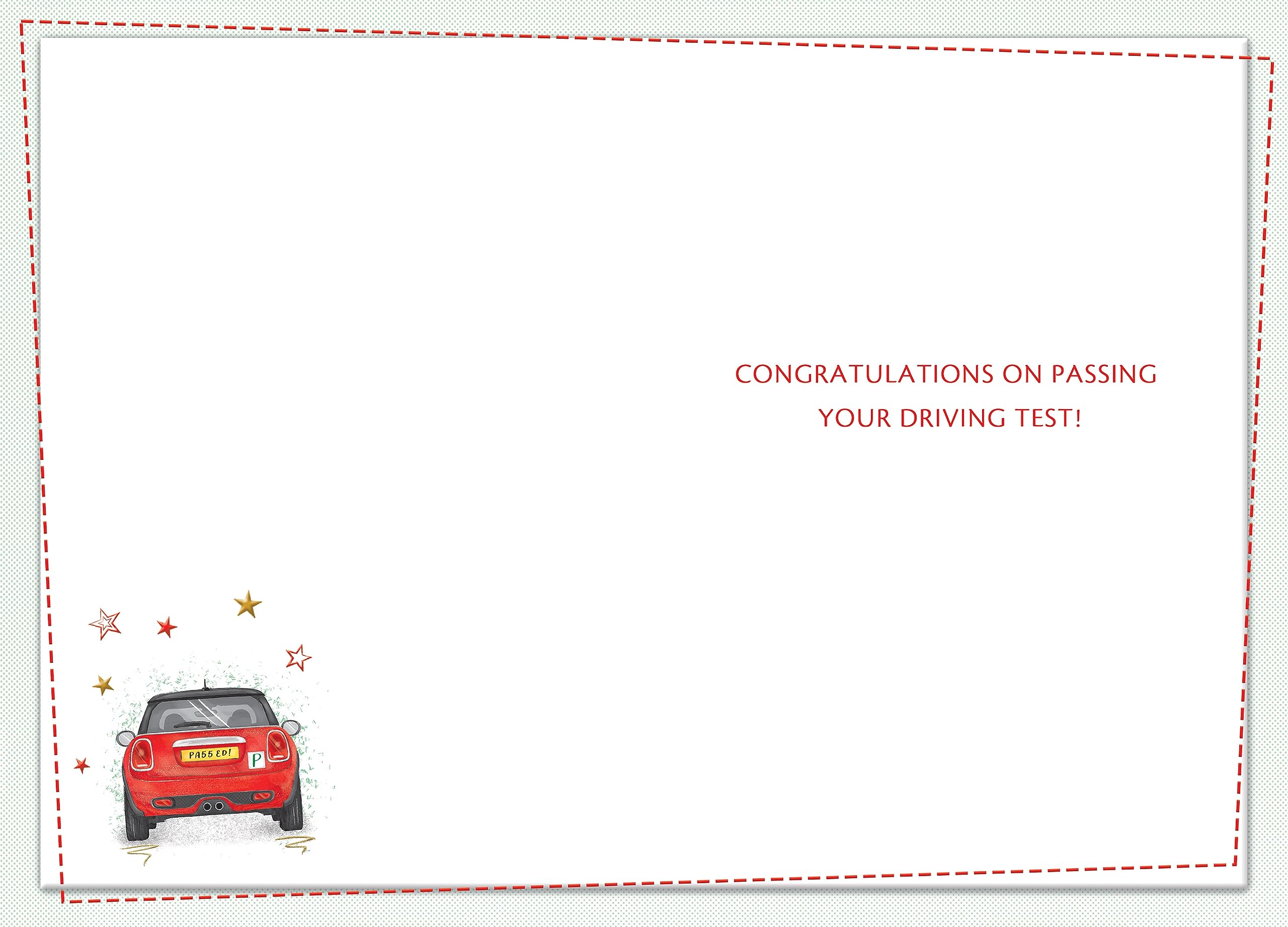 Piccadilly Greetings Driving Test Passed Congratulations Card - 7 x 5 Inches | Multicolor