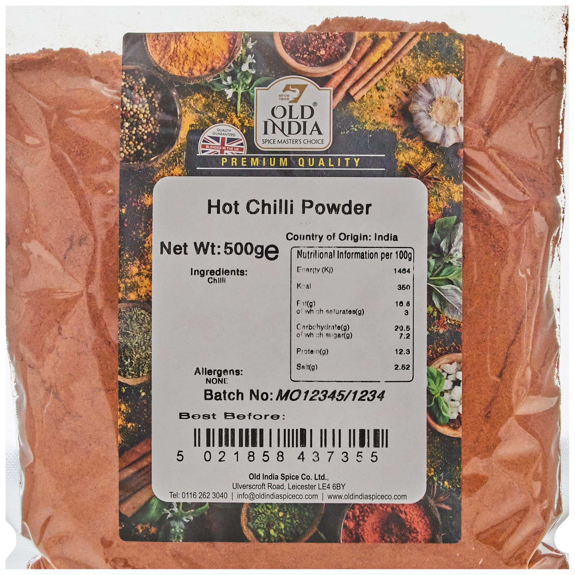 Old India Hot Chilli Powder 500g 2