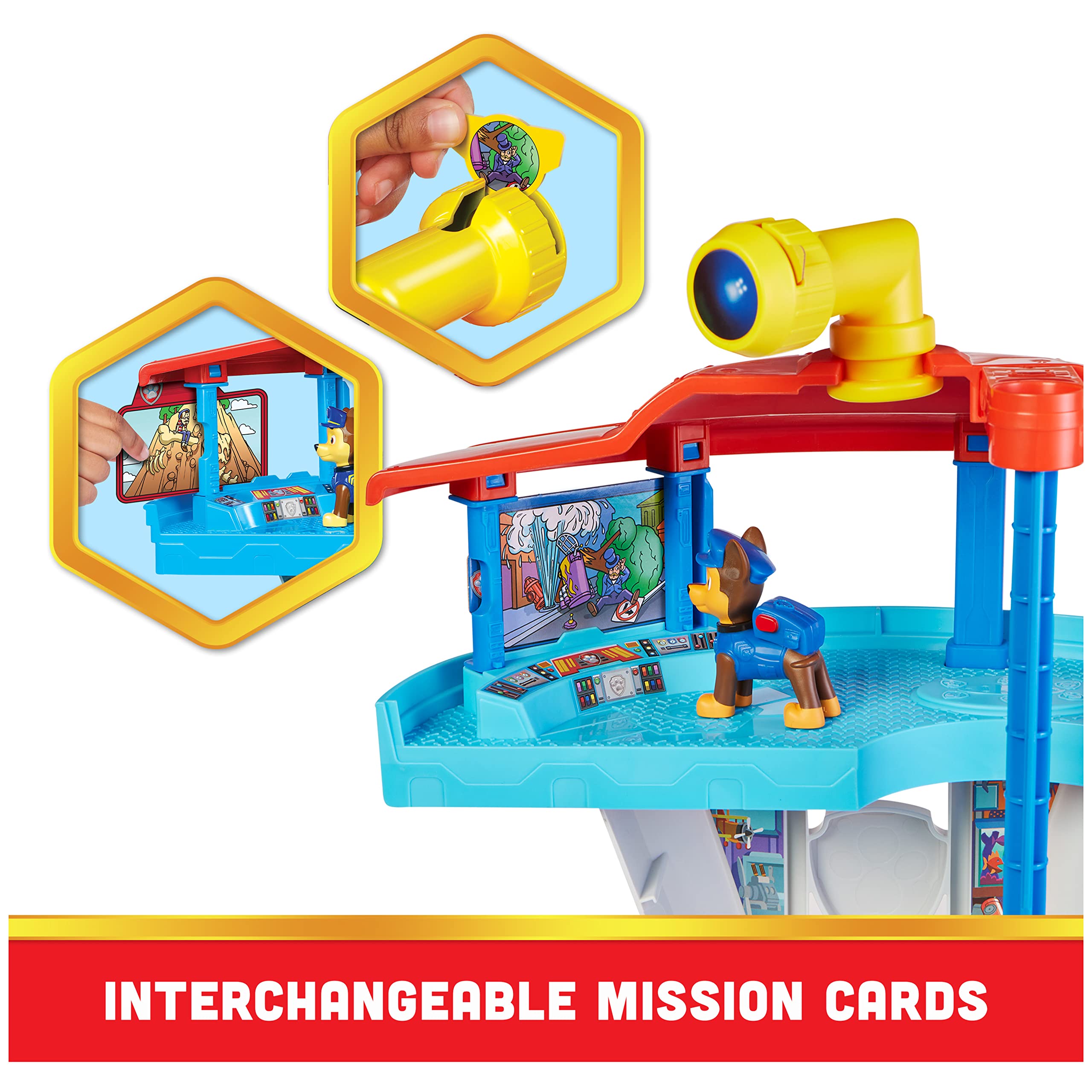 Paw Patrol Lookout Tower Playset with Toy Car Launcher, 2 Chase Figures, Police Cruiser | Ages 3+ 5
