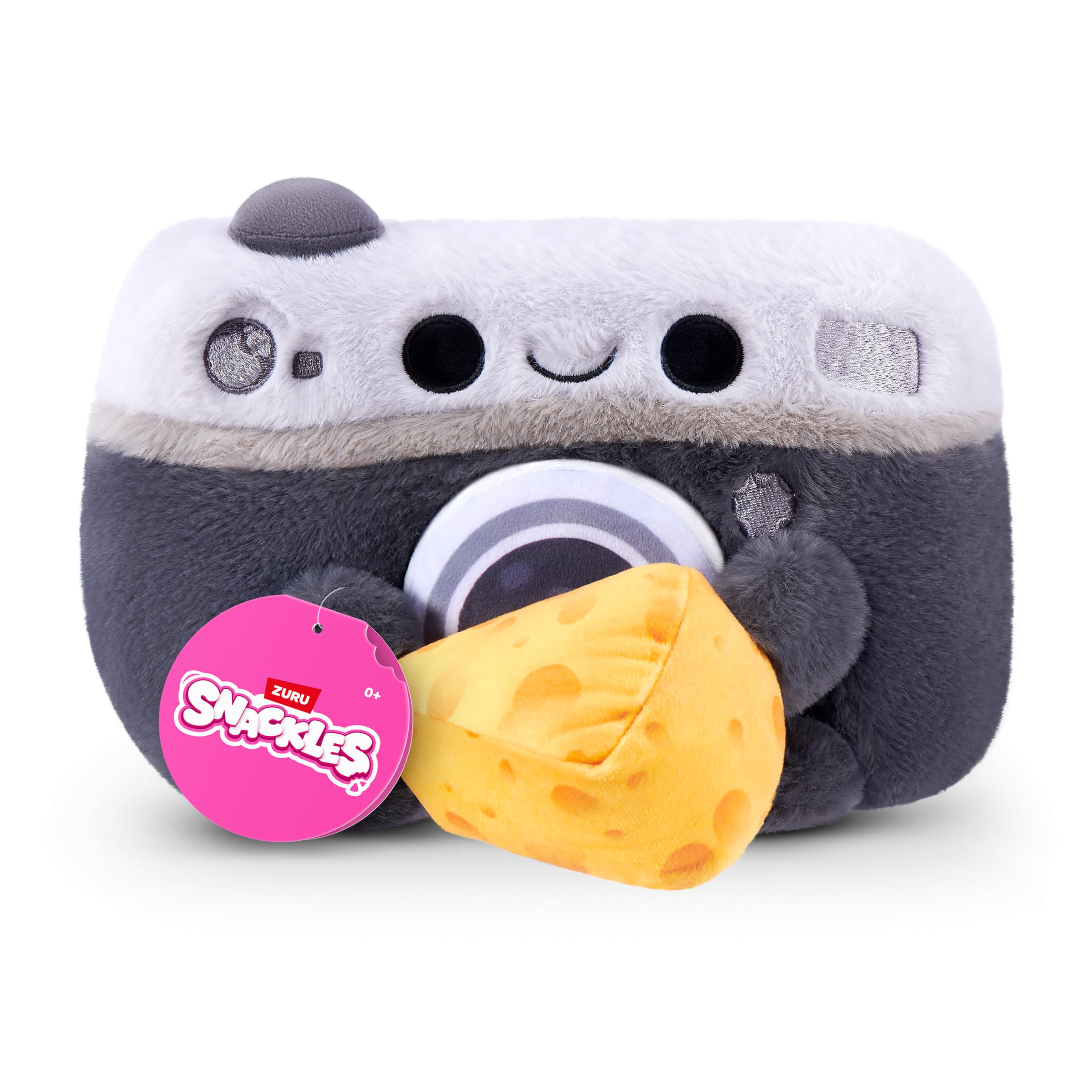 Snackles Core Series 2 8-inch Plush Toy - Camera with Cheese | ZURU 8