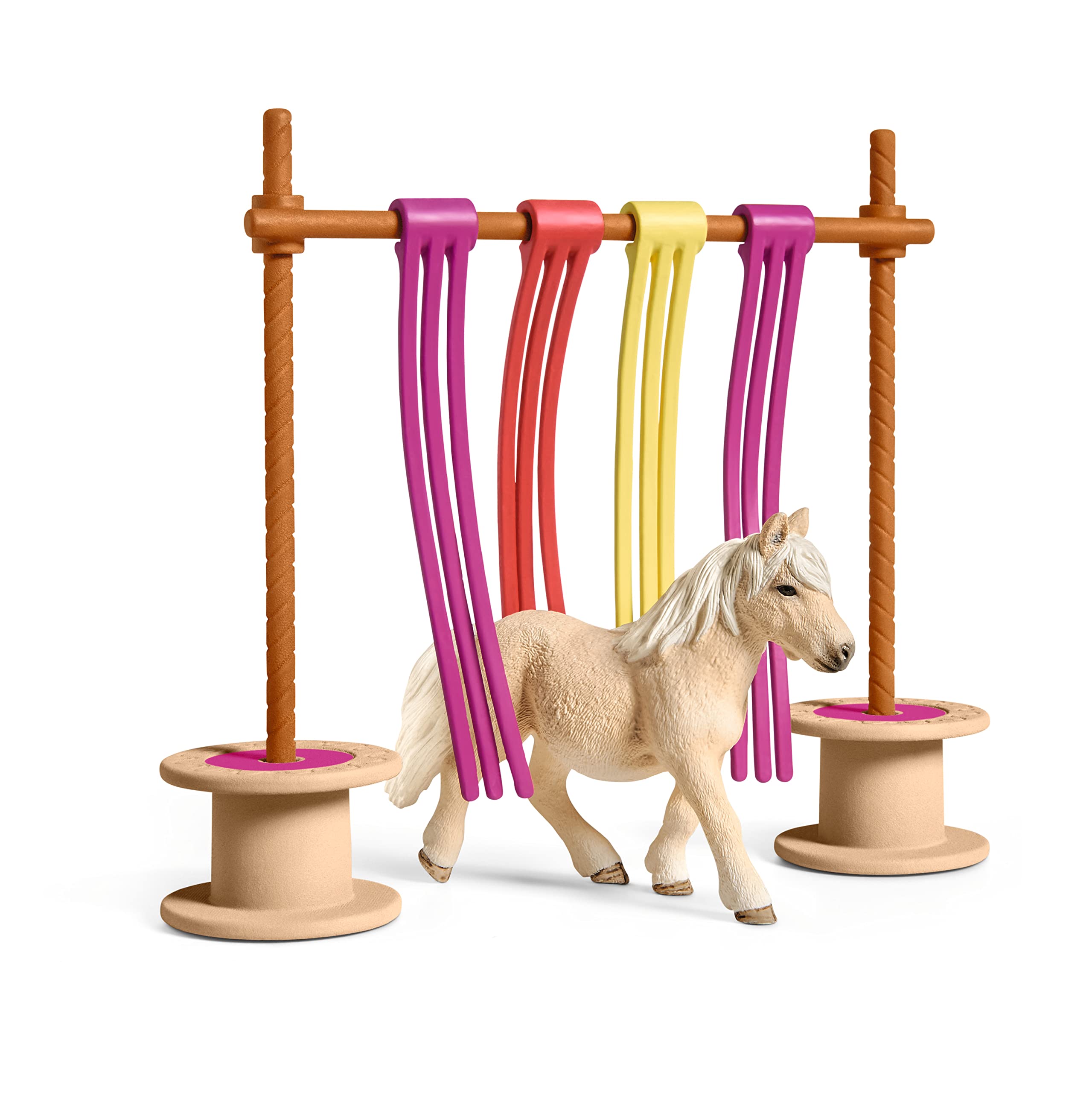 Schleich 42484 Obstacle de rideau de poney Farm World 4