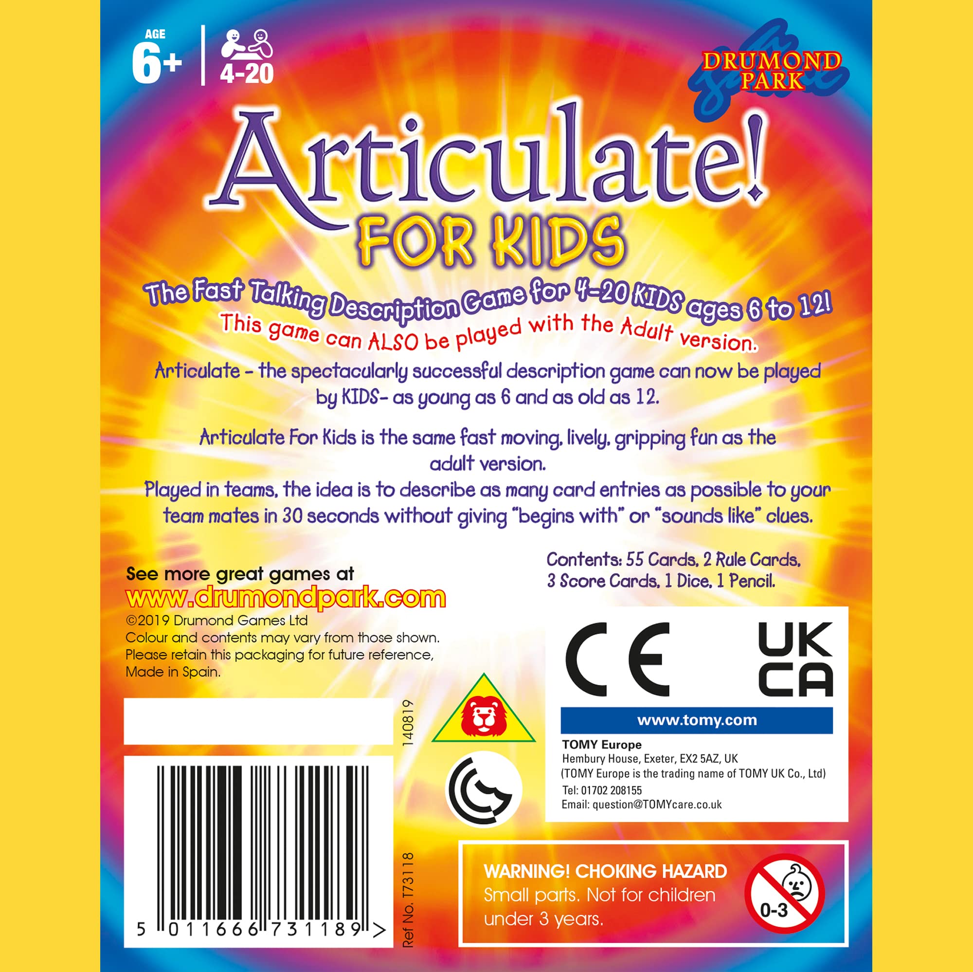 Drumond Park Articulate for Kids Mini Game - Travel Edition | Ages 7+ | 4-20+ Players 6