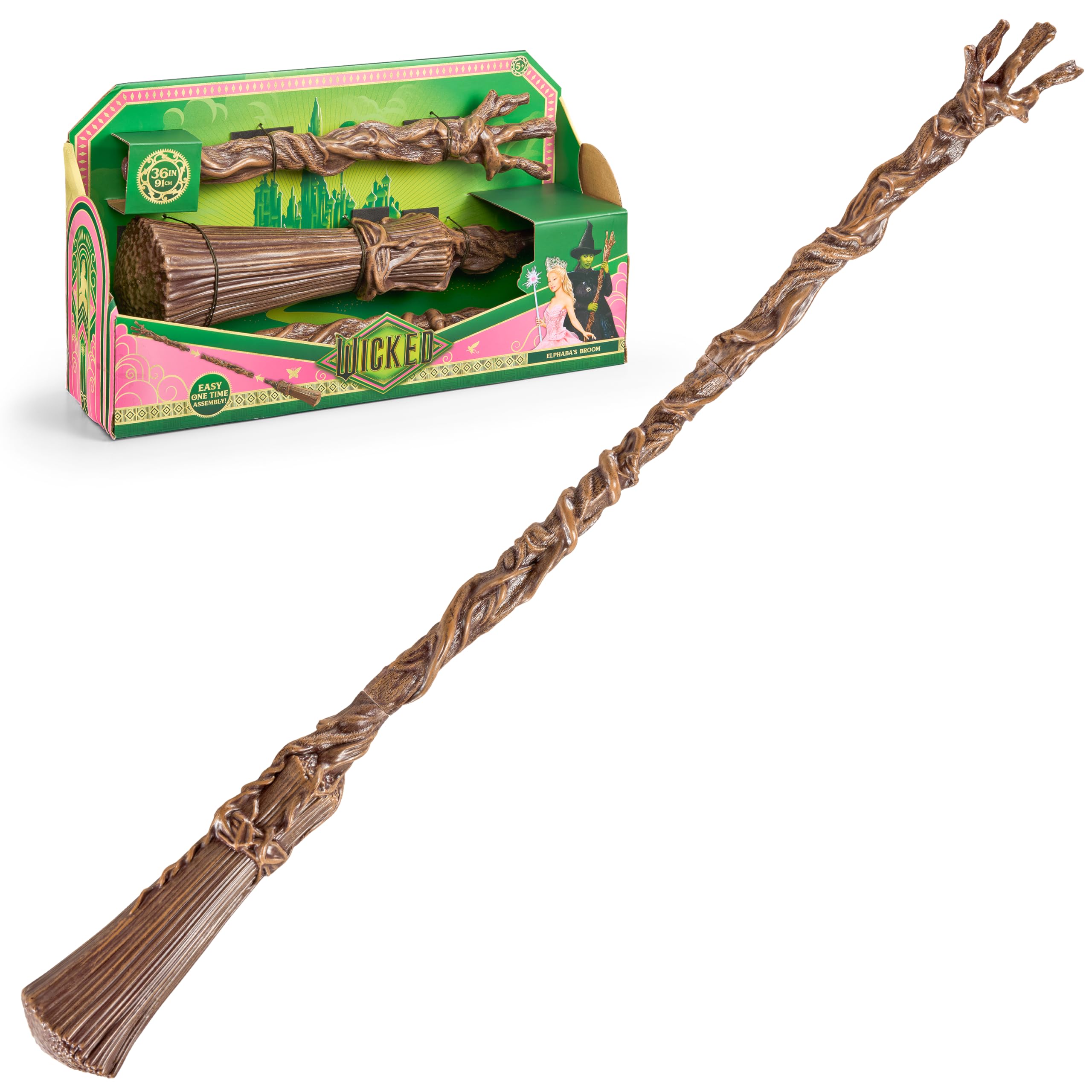 Wicked: Elphaba Broom Replica - The Noble Collection (91 cm, Ages 5+) 9