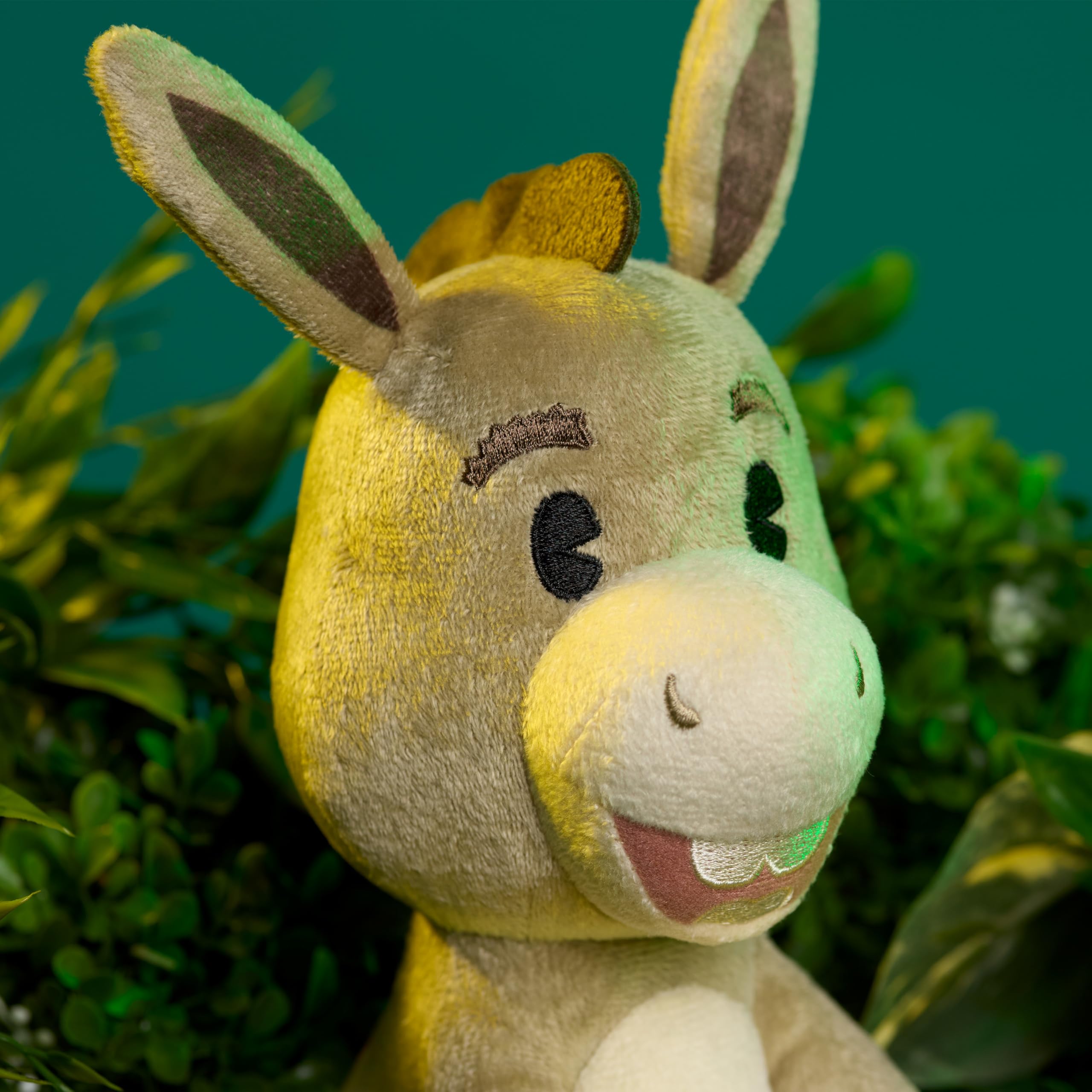 Just Play Shrek Donkey Medium Soft Toy - 20 cm Plush | Embroidered Features | Ages 2+ 3