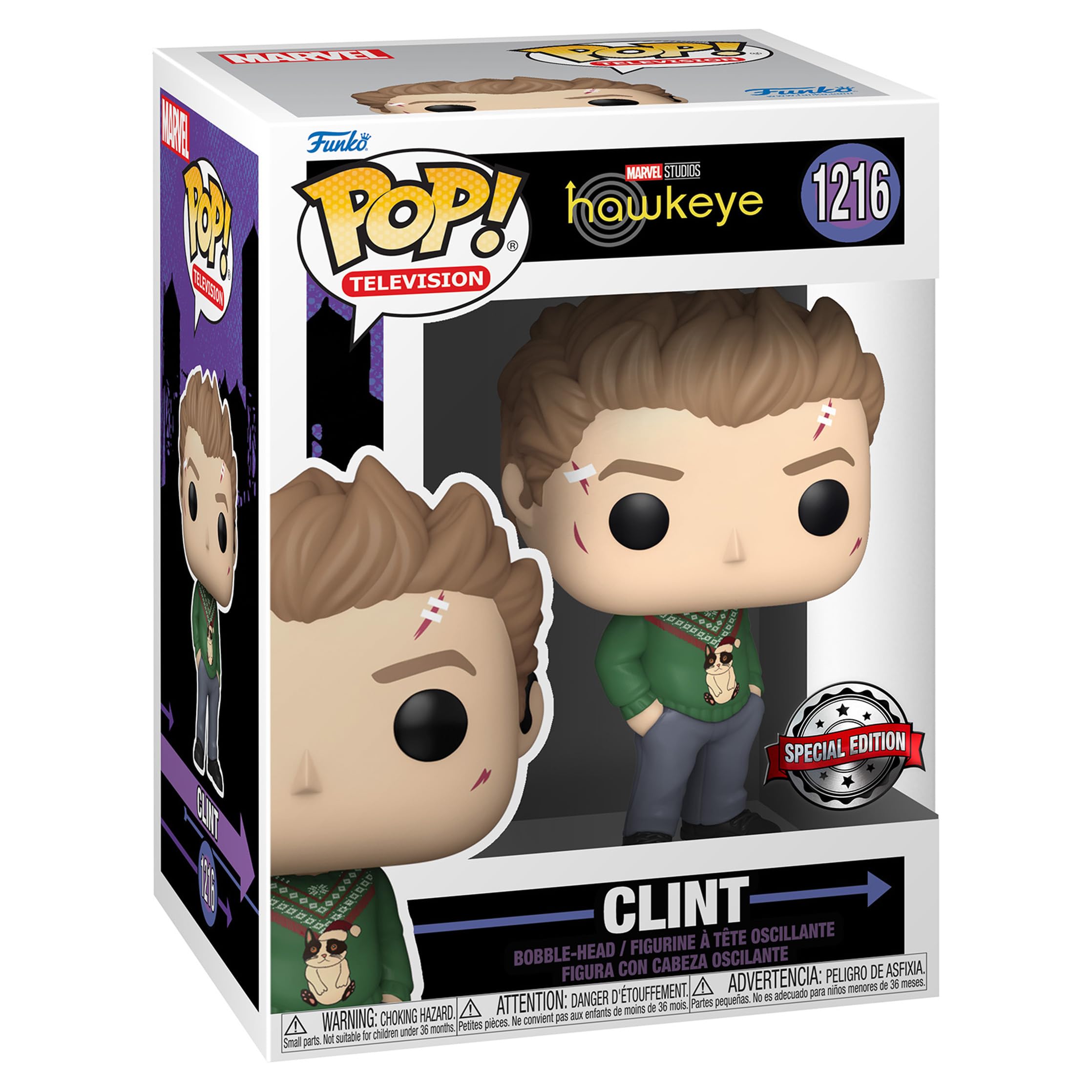 Funko Pop! Marvel - Hawkeye Clint Barton Christmas Sweater Vinyl Figure (1216) Target Exclusive 1