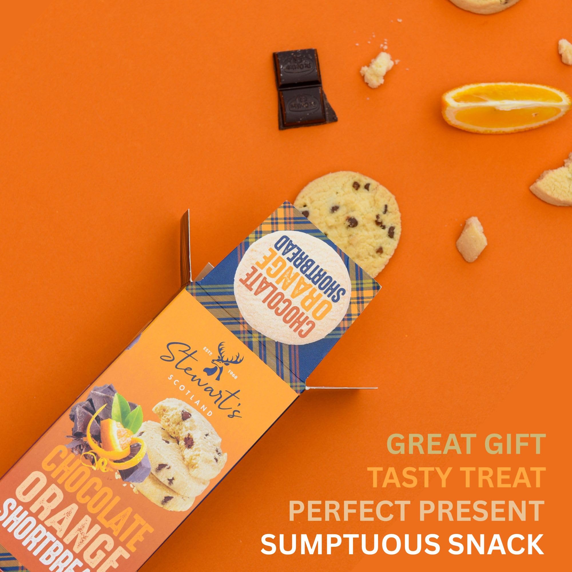 Stewart's Signature Chocolate Orange Shortbread 160g 4