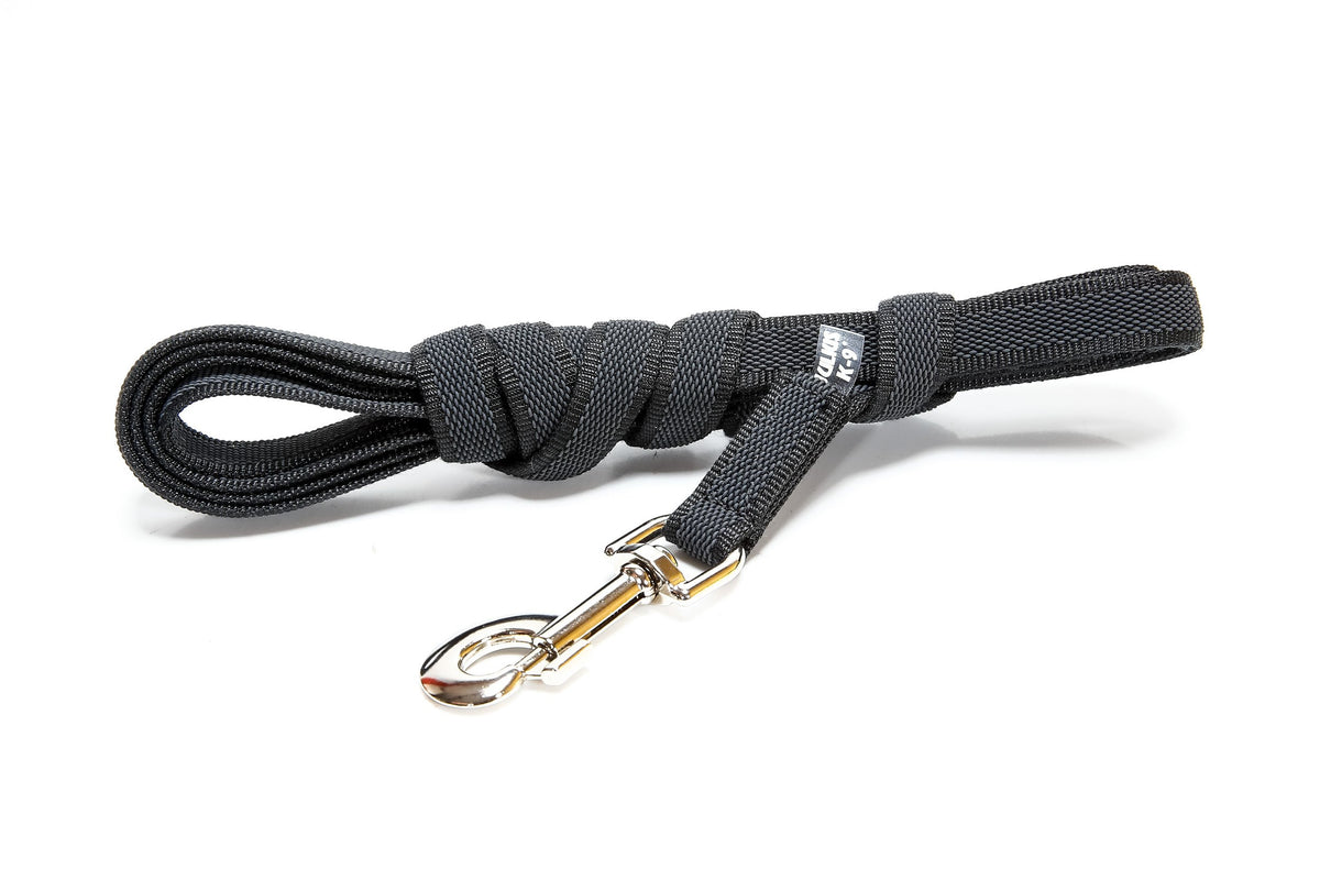 Julius-K9 Super-Grip Training Leash - 20 mm x 3 m, Black-Gray