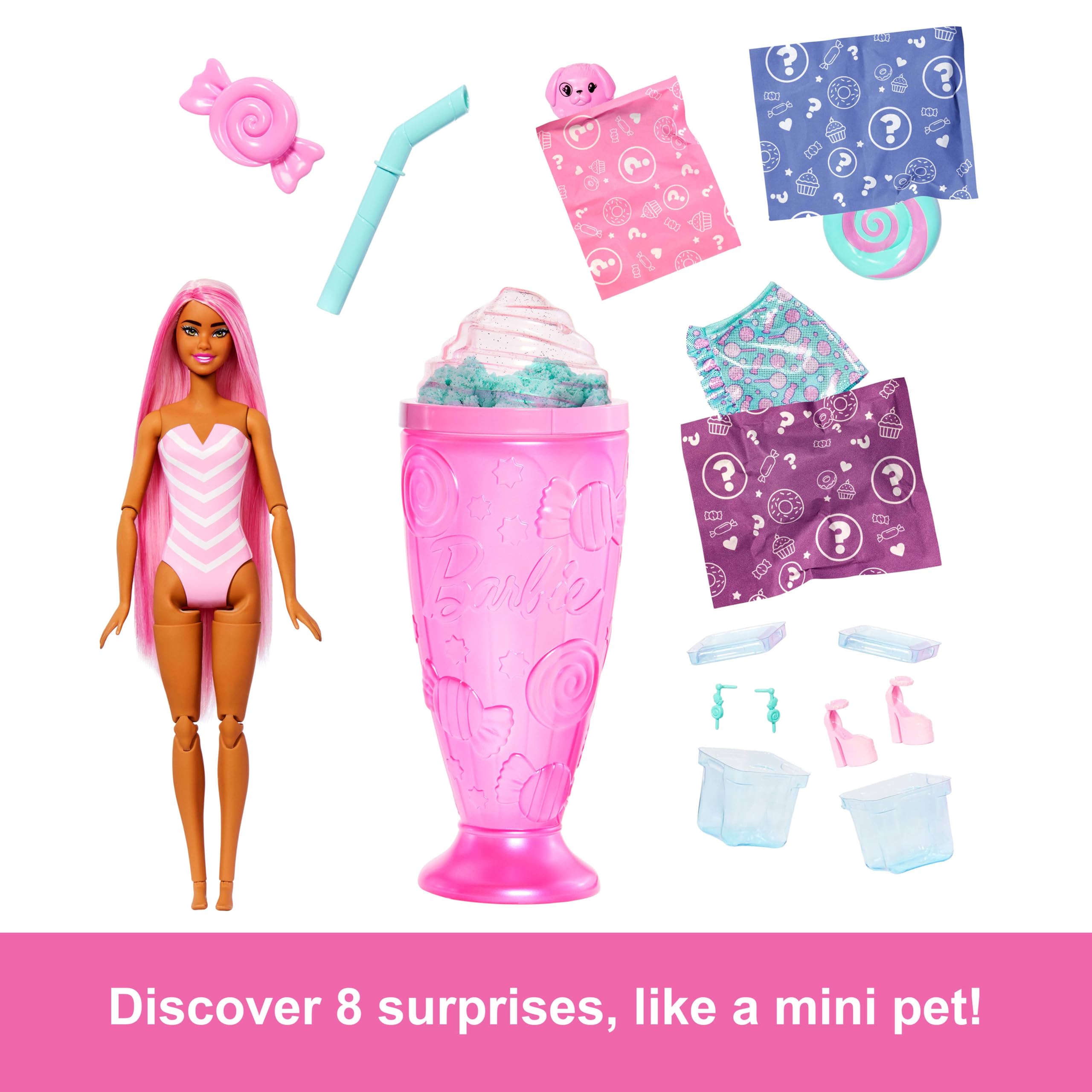 Barbie Pop Reveal Series Fashion Doll & Accessories Set - Treat Series, Sweet Swirl | 8 Surprises 3