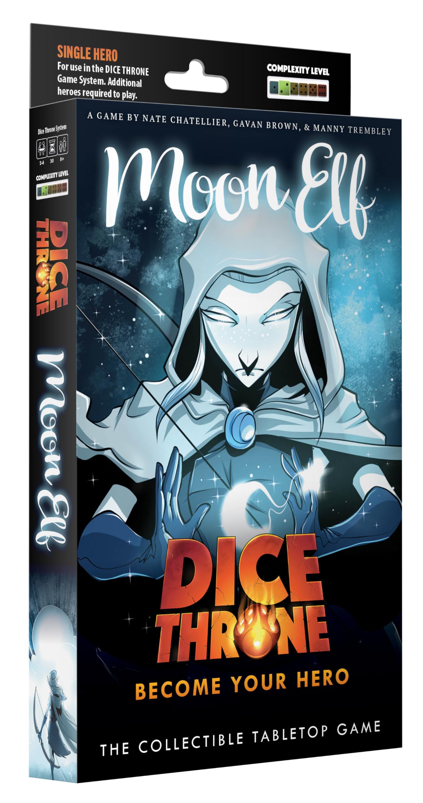 Dice Throne Moon Elf Hero Pack - Agile Moon Elf Playstyle | 2-4 Players | Ages 8+
