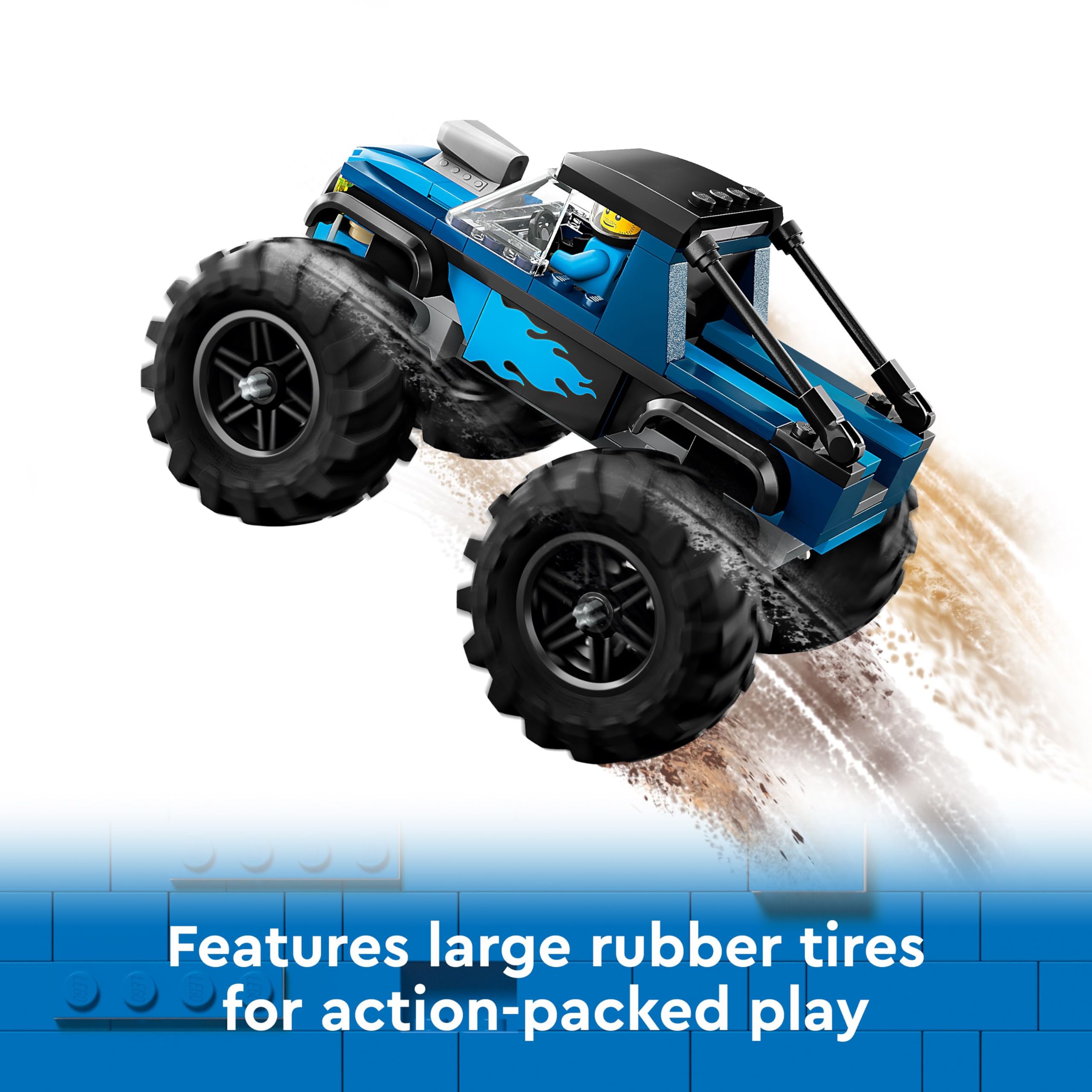 LEGO City Blue Monster Truck Toy Set 60402 | Ages 5+ | Includes Driver Minifigure 3