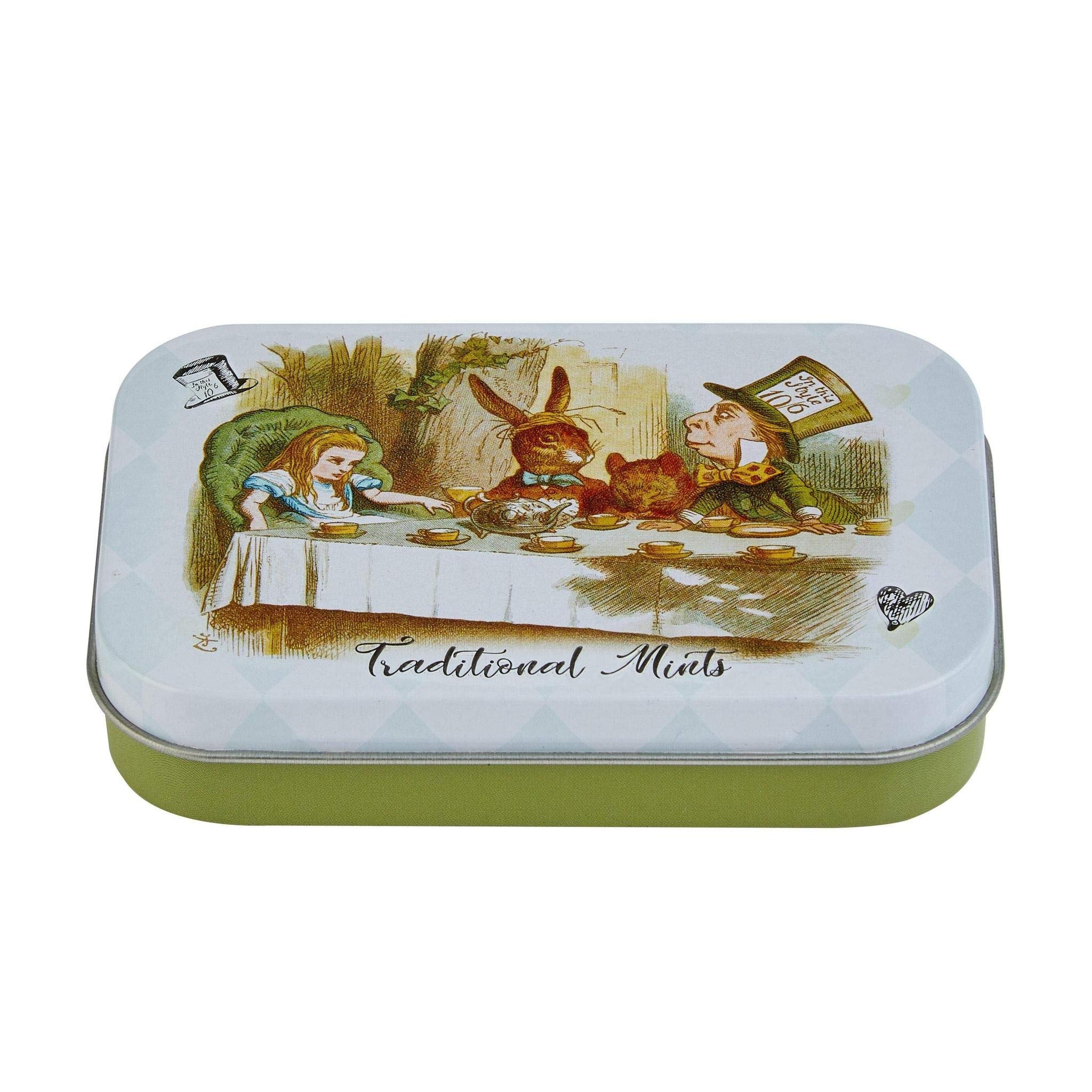 New English Teas Sugar Free Mints - Alice in Wonderland Mad Hatter Tin | 35g 1