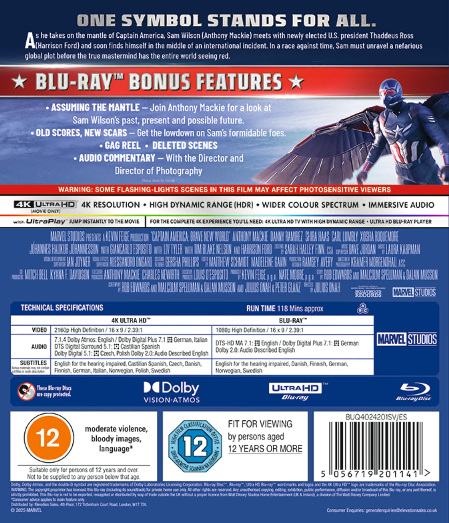 Marvel's Captain America: Brave New World [4K UHD Blu-ray] 4