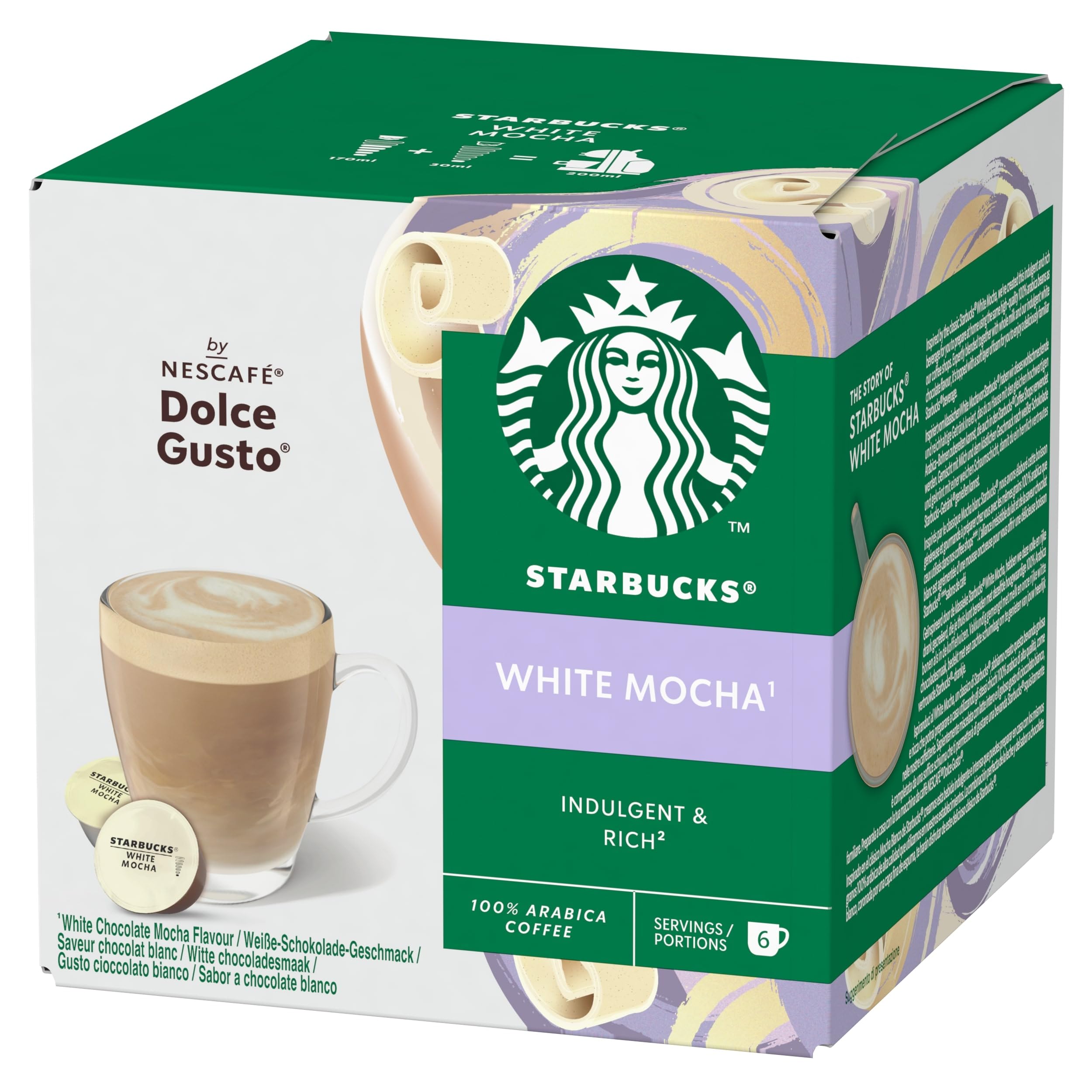 STARBUCKS White Mocha by NESCAFÉ Dolce Gusto Coffee Pods - 72 Count, White Chocolate Flavor 3