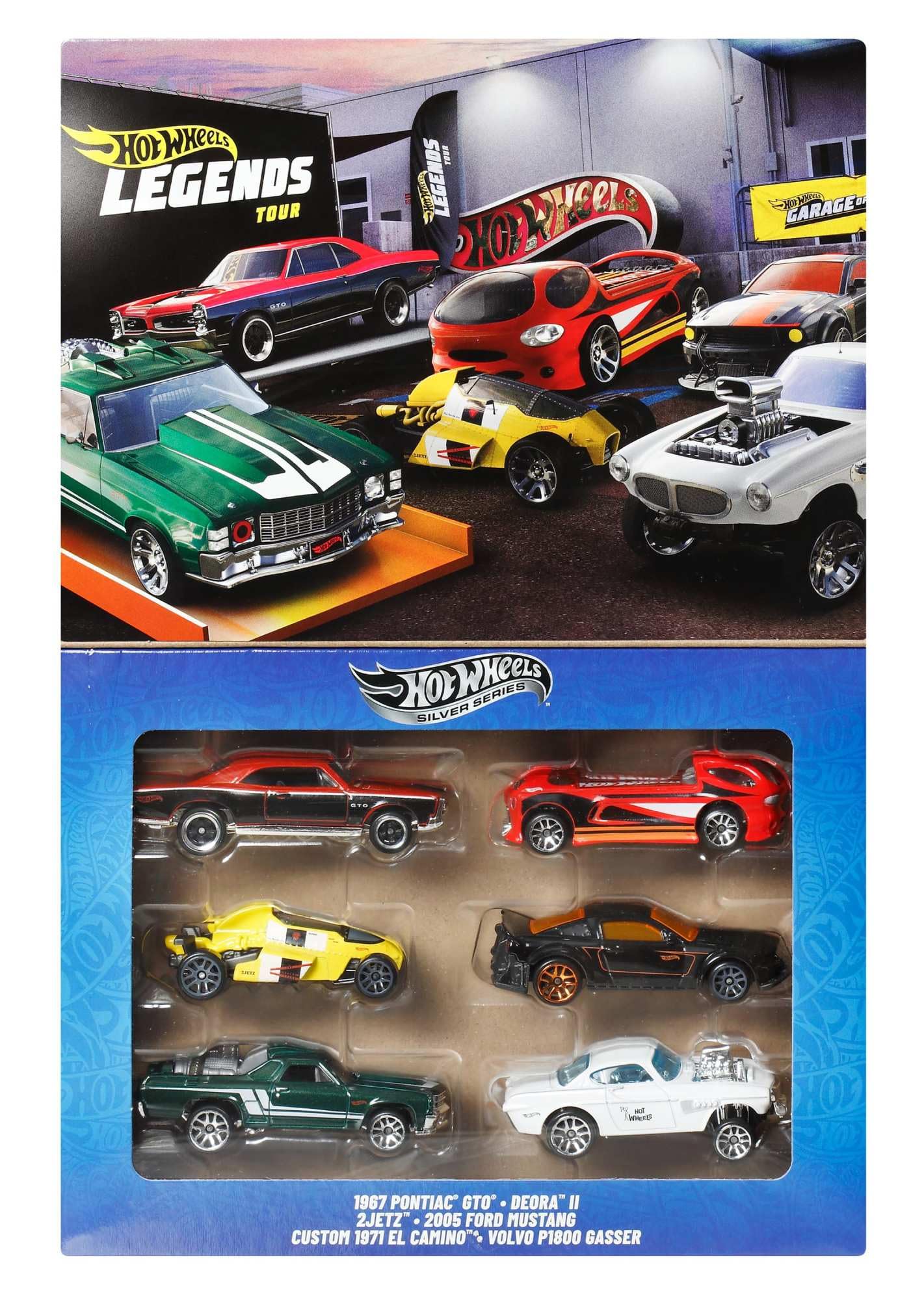 Hot Wheels HW Legends 1:64 Scale Die-Cast Vehicles Set of 6 - Multi-Colored Collectible Cars for Kids 3+ 1