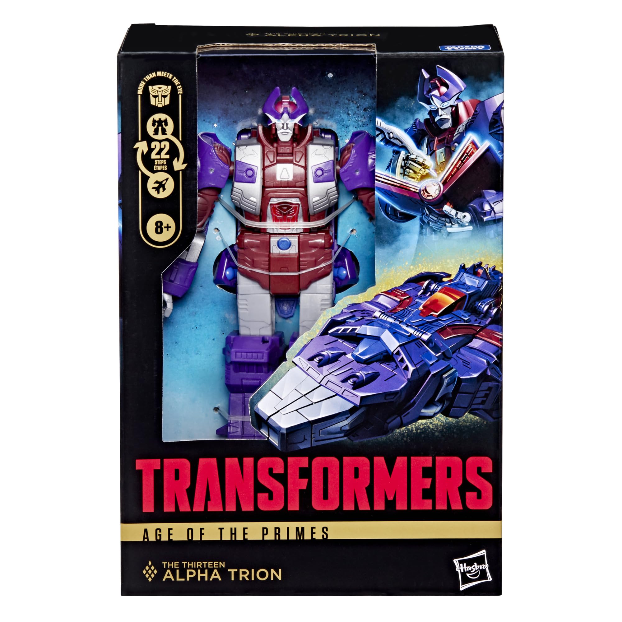 Transformers Age of the Primes Voyager Alpha Trion Action Figure | 7-Inch | 22 Steps