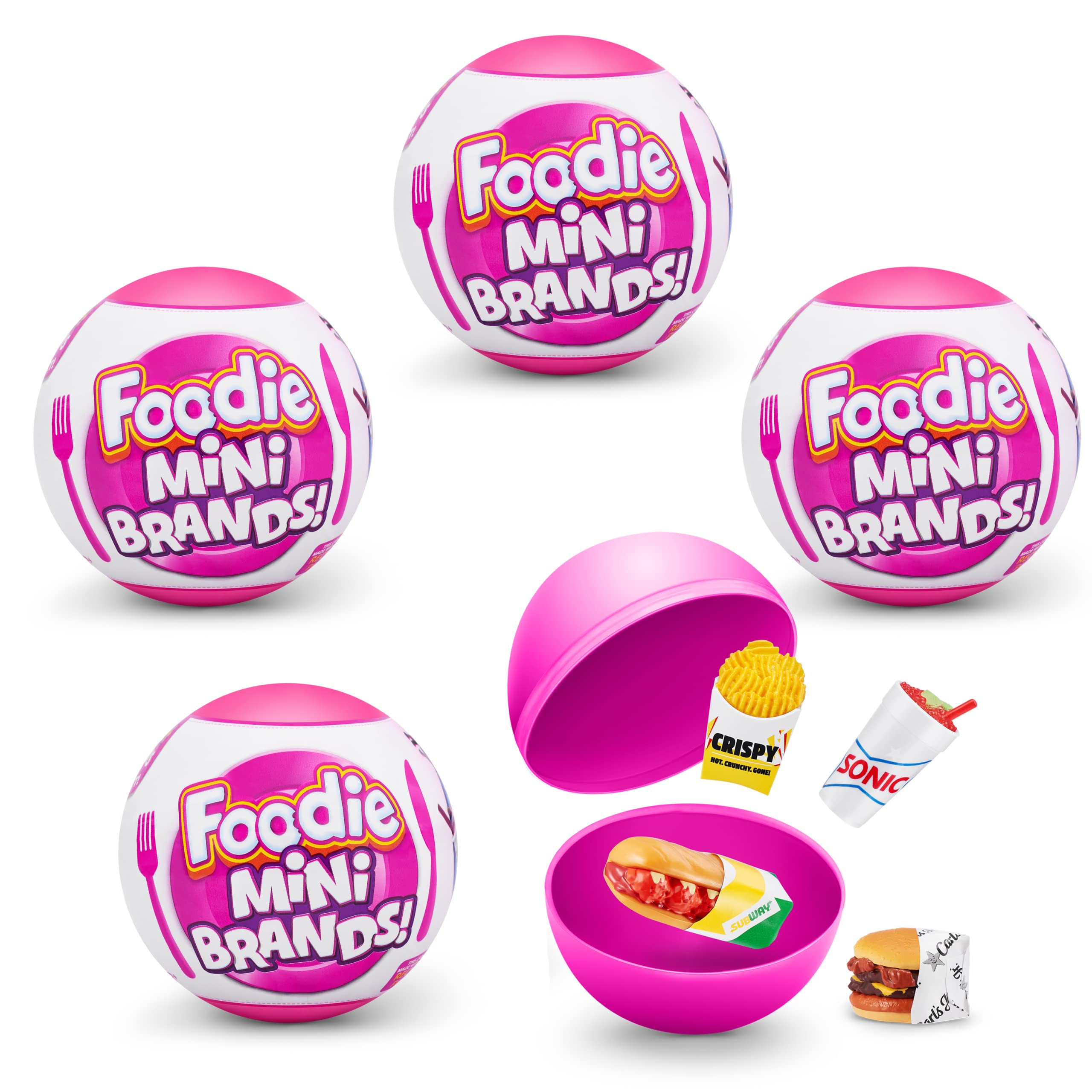 5 Surprise Foodie Mini 4 Pack - Collectible Fast Food Miniatures for Ages 3+ by ZURU 8