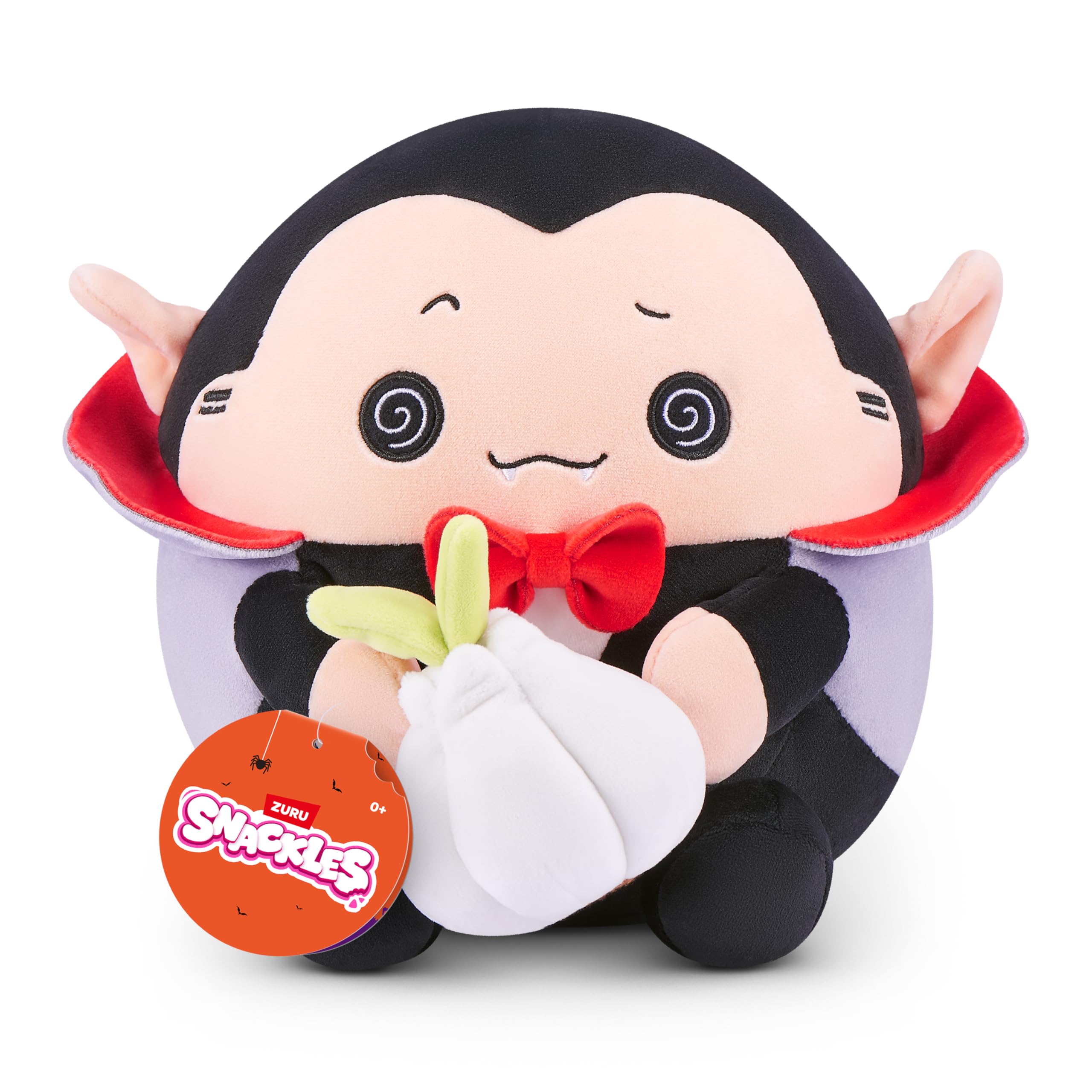 Snackles Draco the Vampire 8-inch Soft Doll with Garlic Bulb Plush Toy by ZURU 1