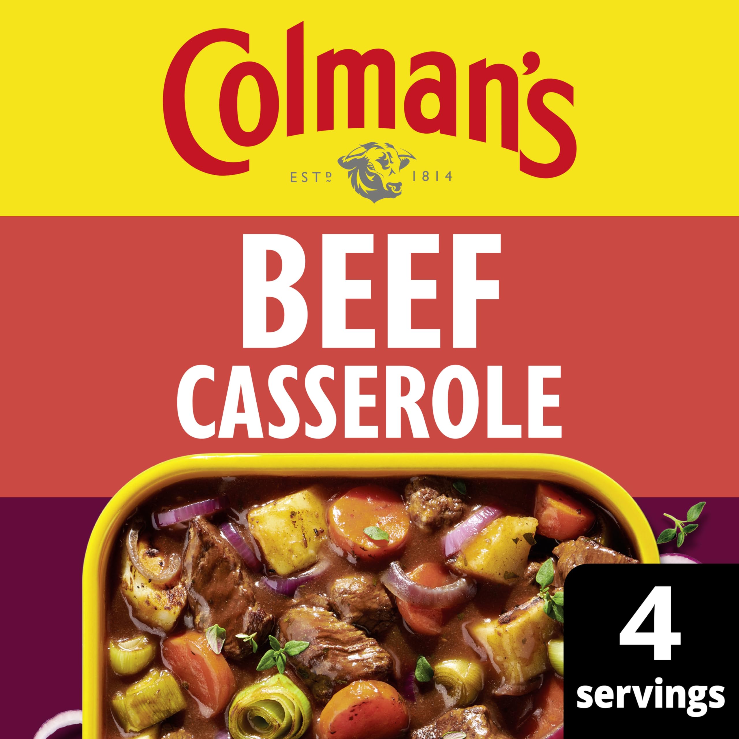 Colman's Classic Comforts Beef Casserole Meal Maker - 4 Servings | 40g Pack