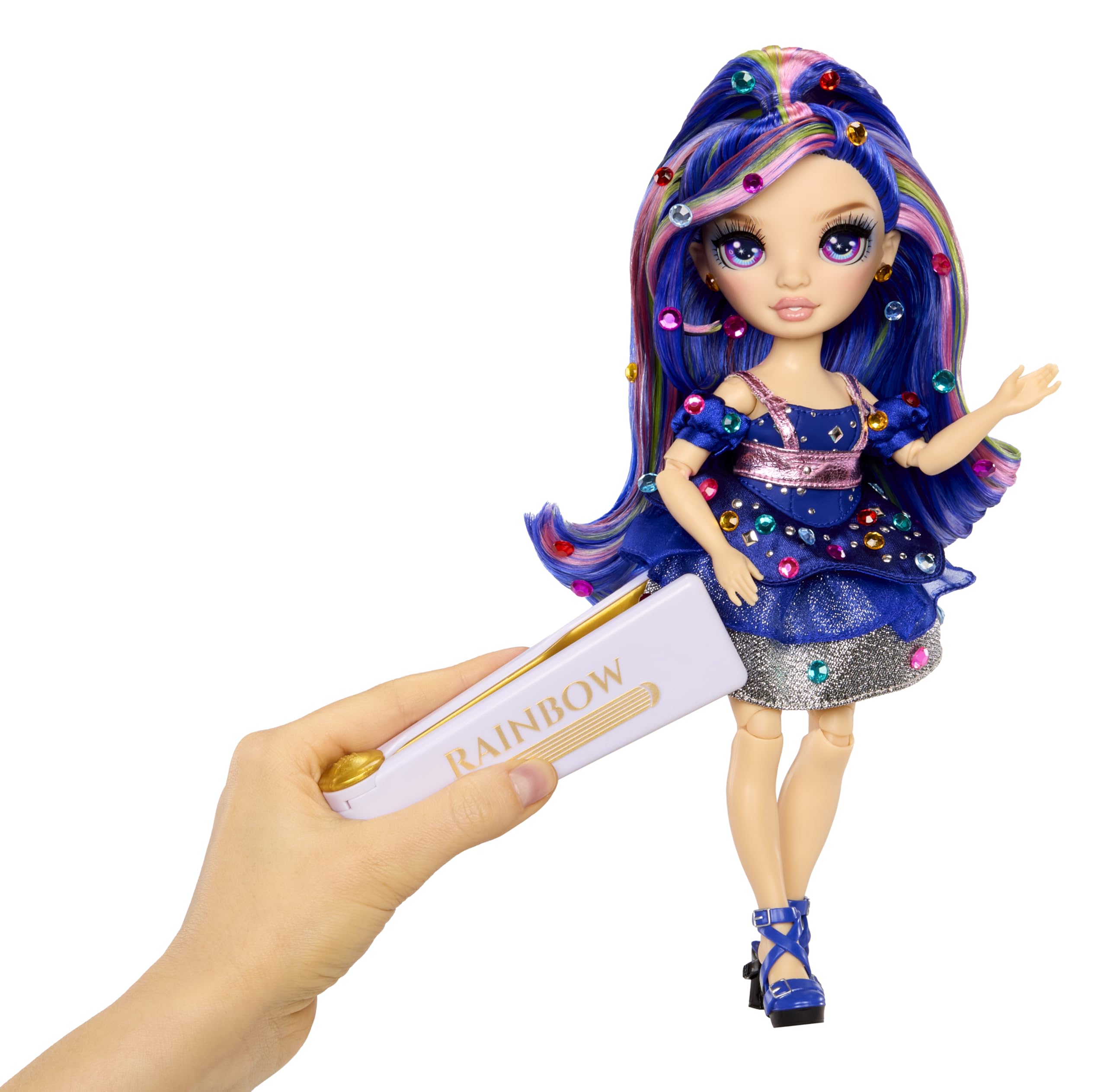 Rainbow High Genevieve Bleue Doll - 28cm Fashion Doll with Bedazzling Tool | Ages 4+ | Plastic 9