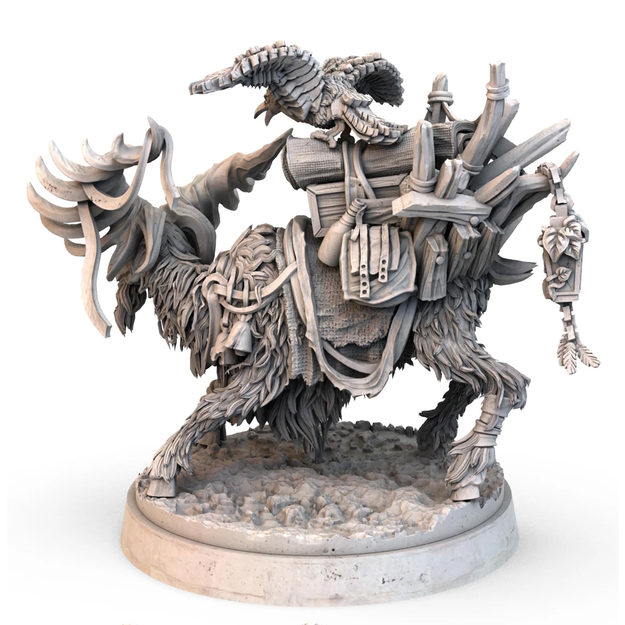 Awaken Realms Tainted Grail: Kings of Ruin Black Goat Miniature Upgrade | Companion Model | Multicolor Plastic 3