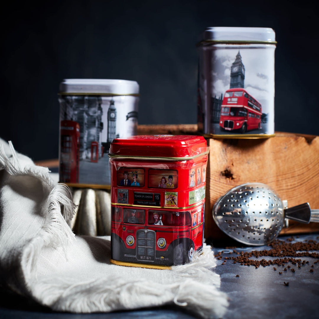 New English Teas London Sights Mini Tea Tin Gift Set - 6 Selection Loose-Leaf Black Tea Collection