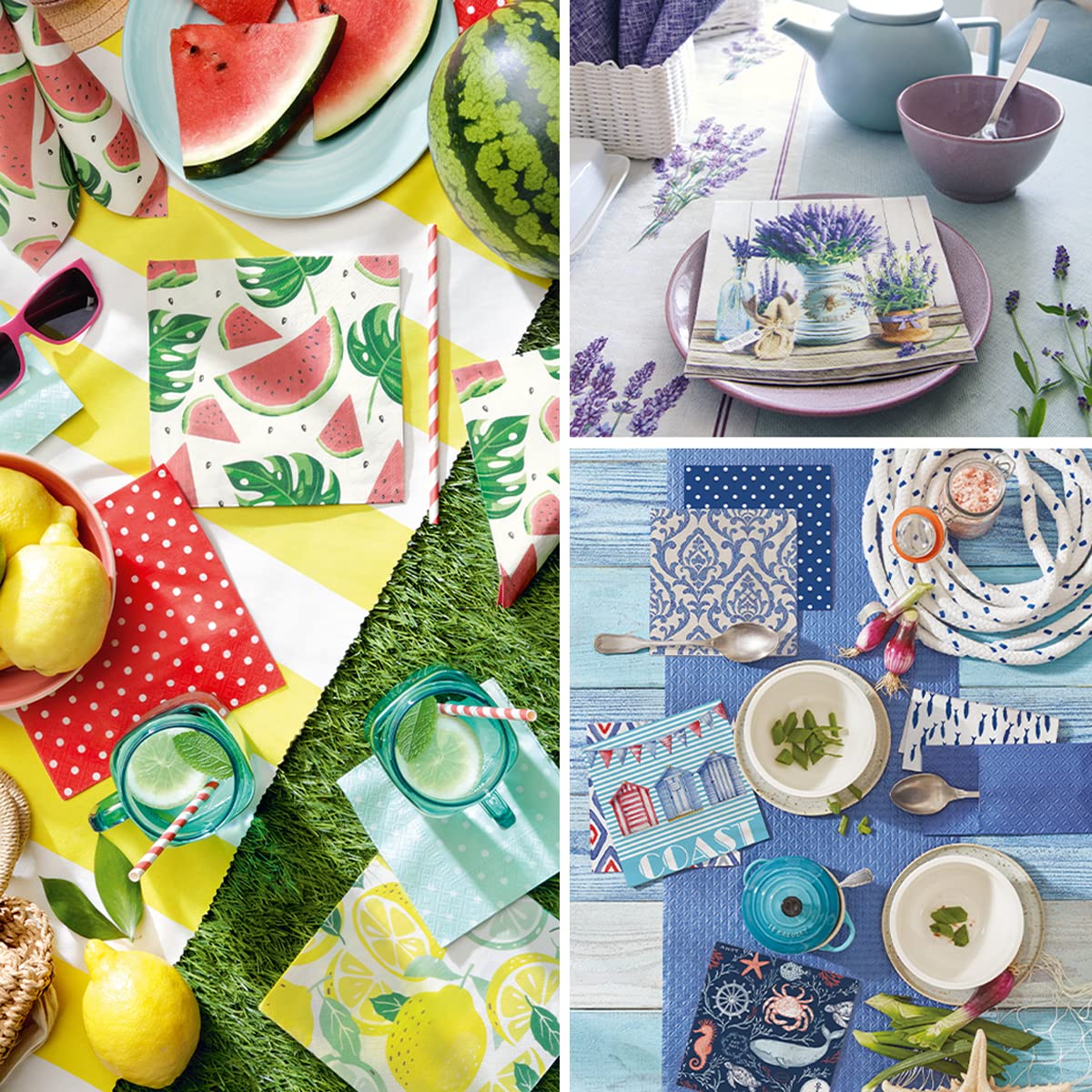 PAW Decor Collection Paper Napkins - Peacock Design | 33 x 33 cm | 20 Pack 7