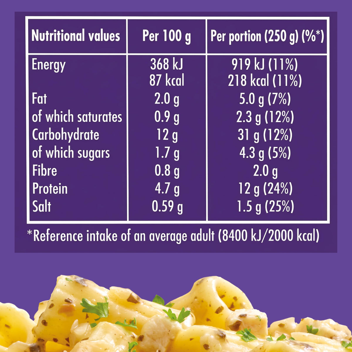 Dolmio Feasts Chicken & Garlic Rigatoni Pasta Ready Meal - 6 x 250g, Ready in 2 Minutes