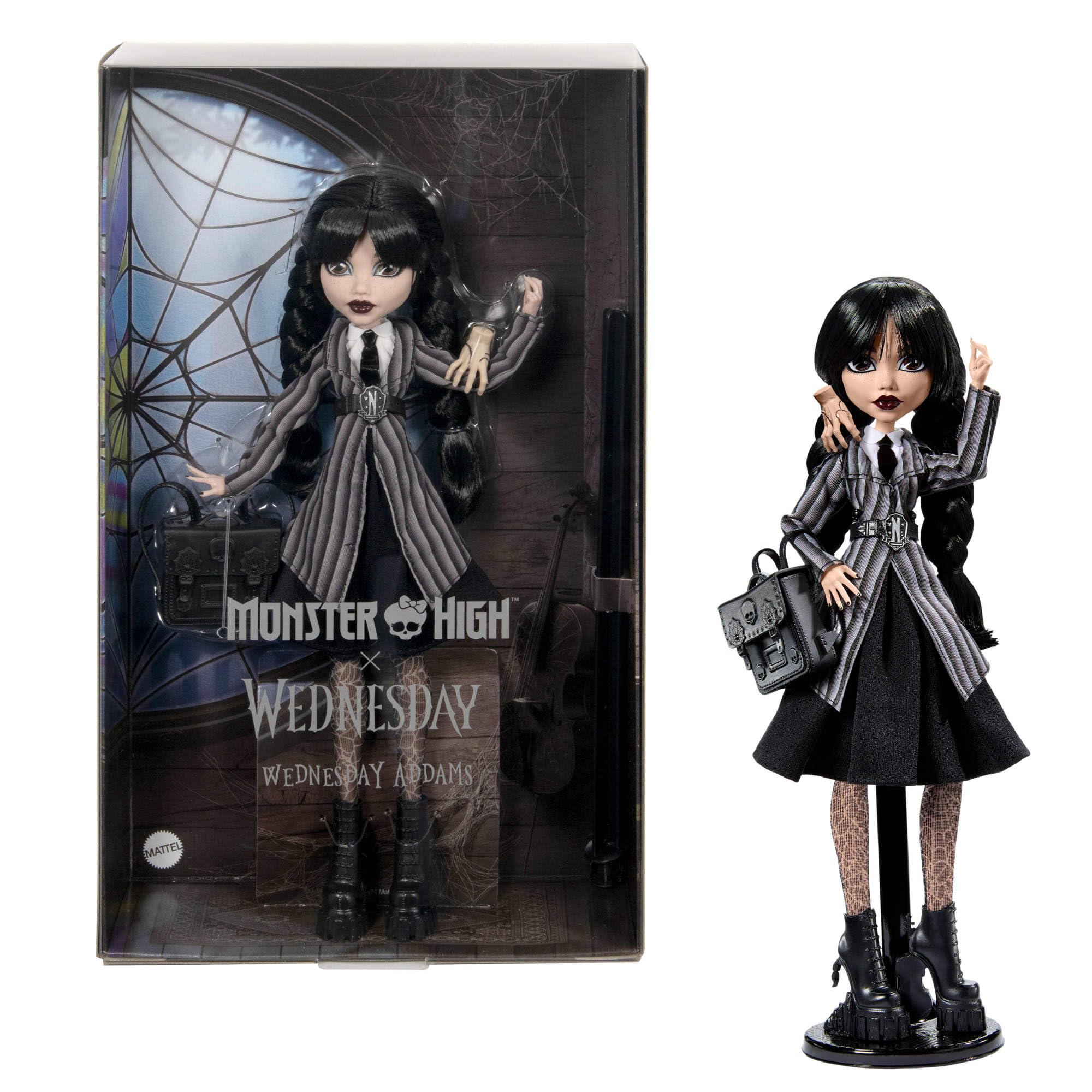 Monster High Wednesday Addams Doll with Accessories - Gothic Style Collectible for Kids 6+ 1