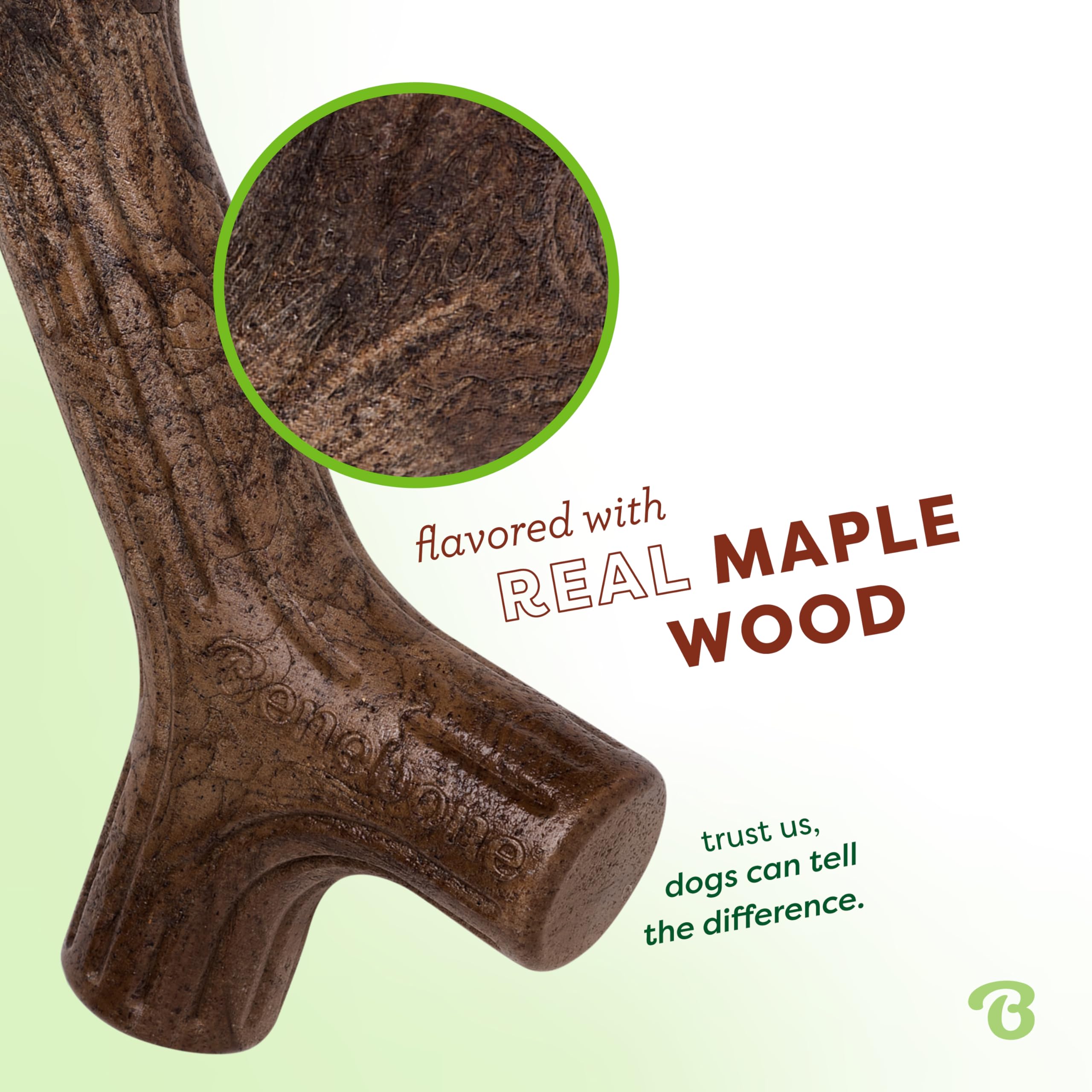 Benebone Maplestick Durable Dog Chew Toy - Medium, Real Maple Wood Flavor 2