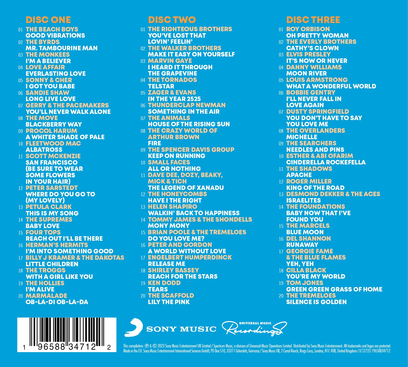 Various Artists - #1s - 60s [3-Disc Box Set CD]